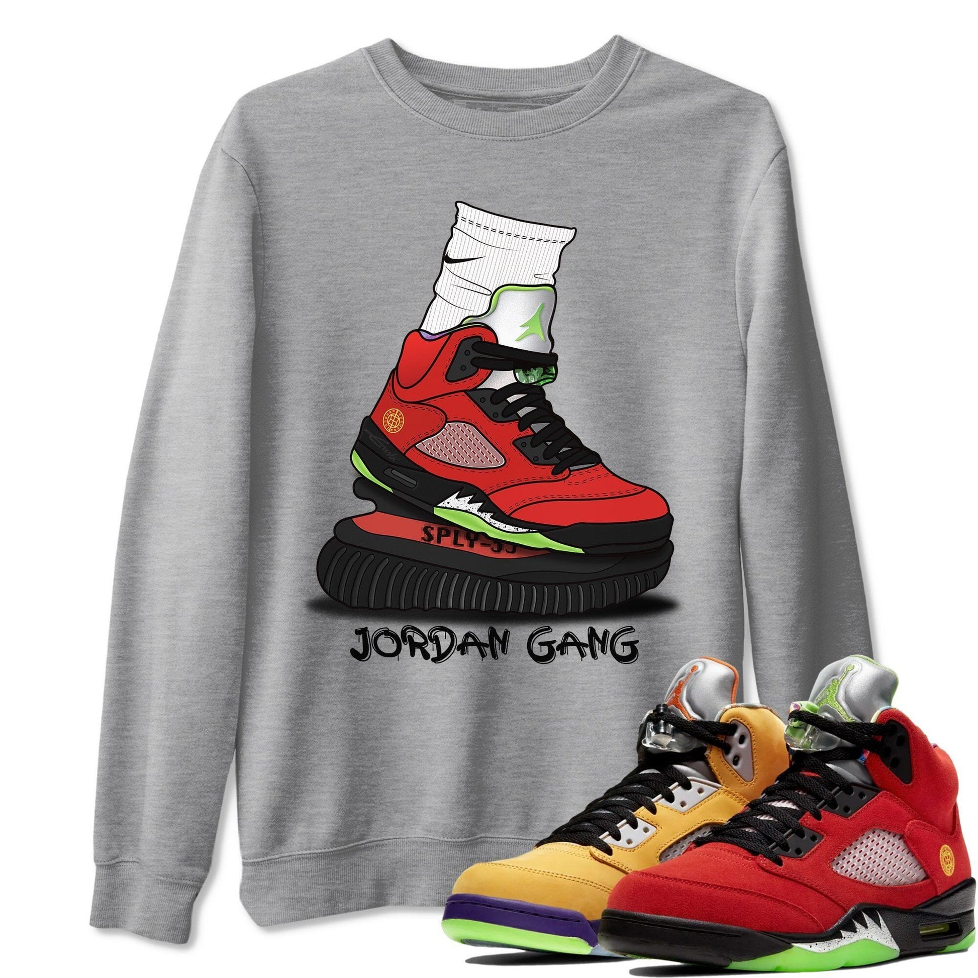 Jordan 5 What The Sneaker Match Tees Jordan Gang Sneaker Tees Jordan 5 What The Sneaker Release Tees Unisex Shirts