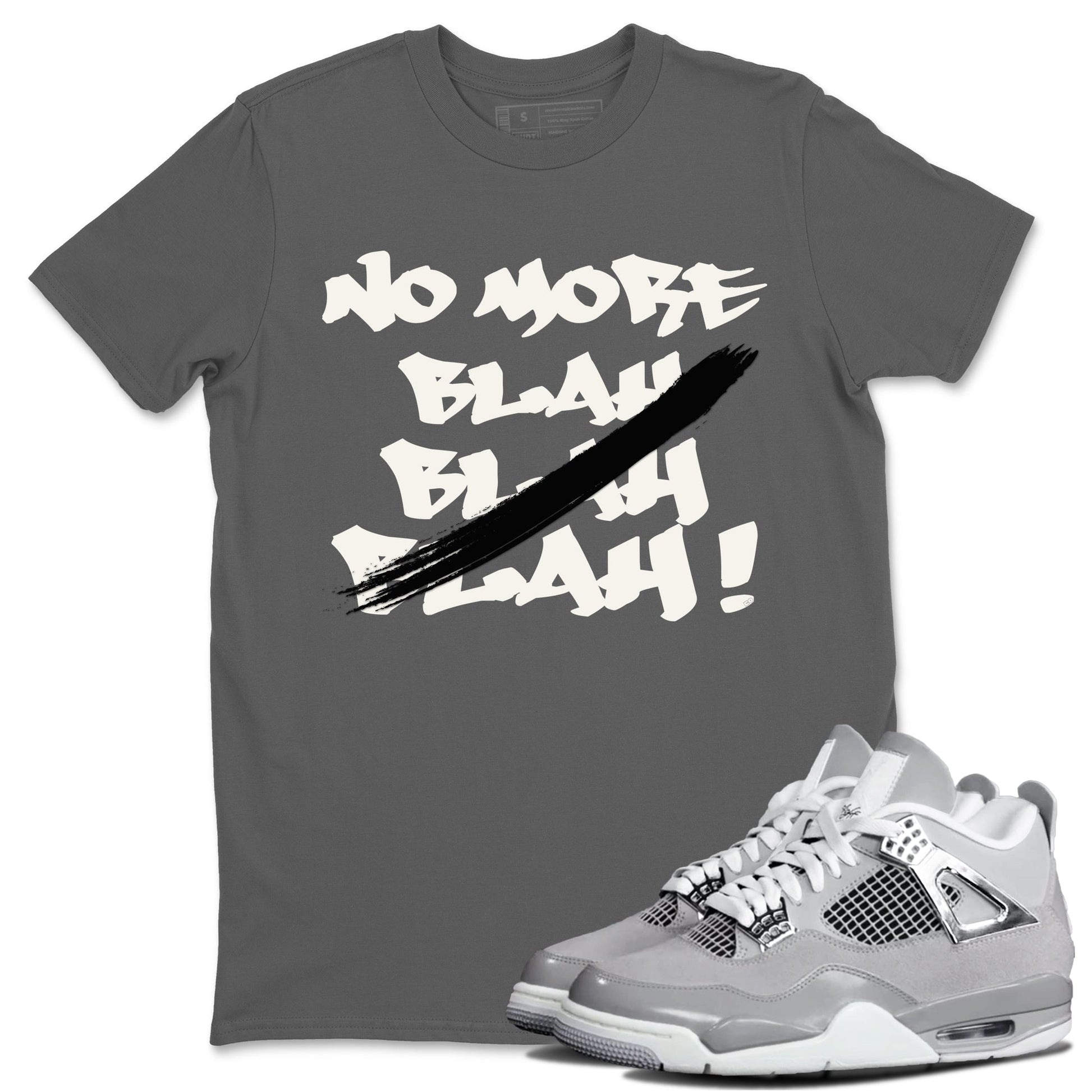 AJ4 Frozen Moments shirt to match jordans No More Blah sneaker tees Crew Neck AJ4 Frozen Moments SNRT Sneaker Release Tees Unisex Casual Shirts Cool Grey 1 T-Shirt