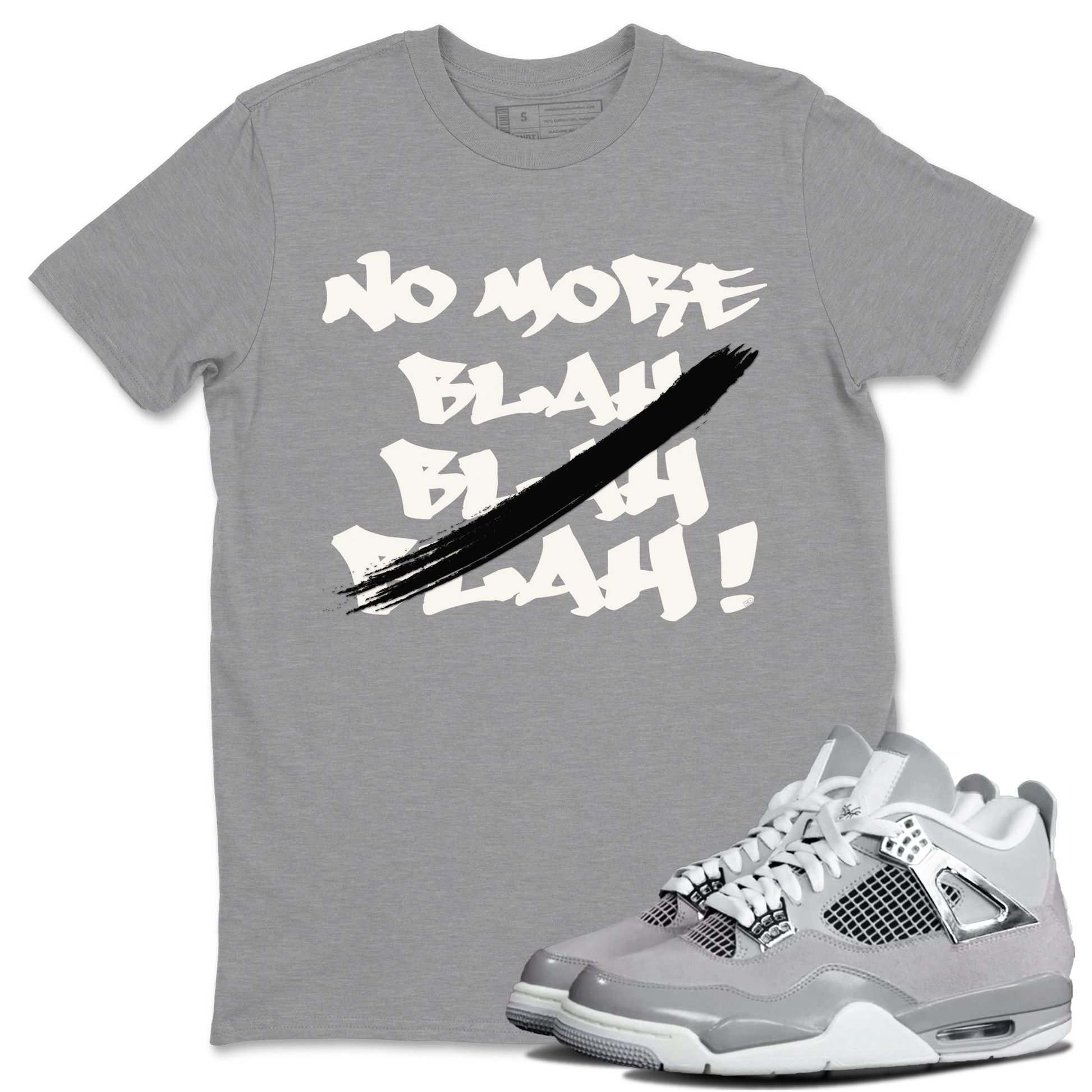 AJ4 Frozen Moments shirt to match jordans No More Blah sneaker tees Crew Neck AJ4 Frozen Moments SNRT Sneaker Release Tees Unisex Casual Shirts Heather Grey 1 T-Shirt