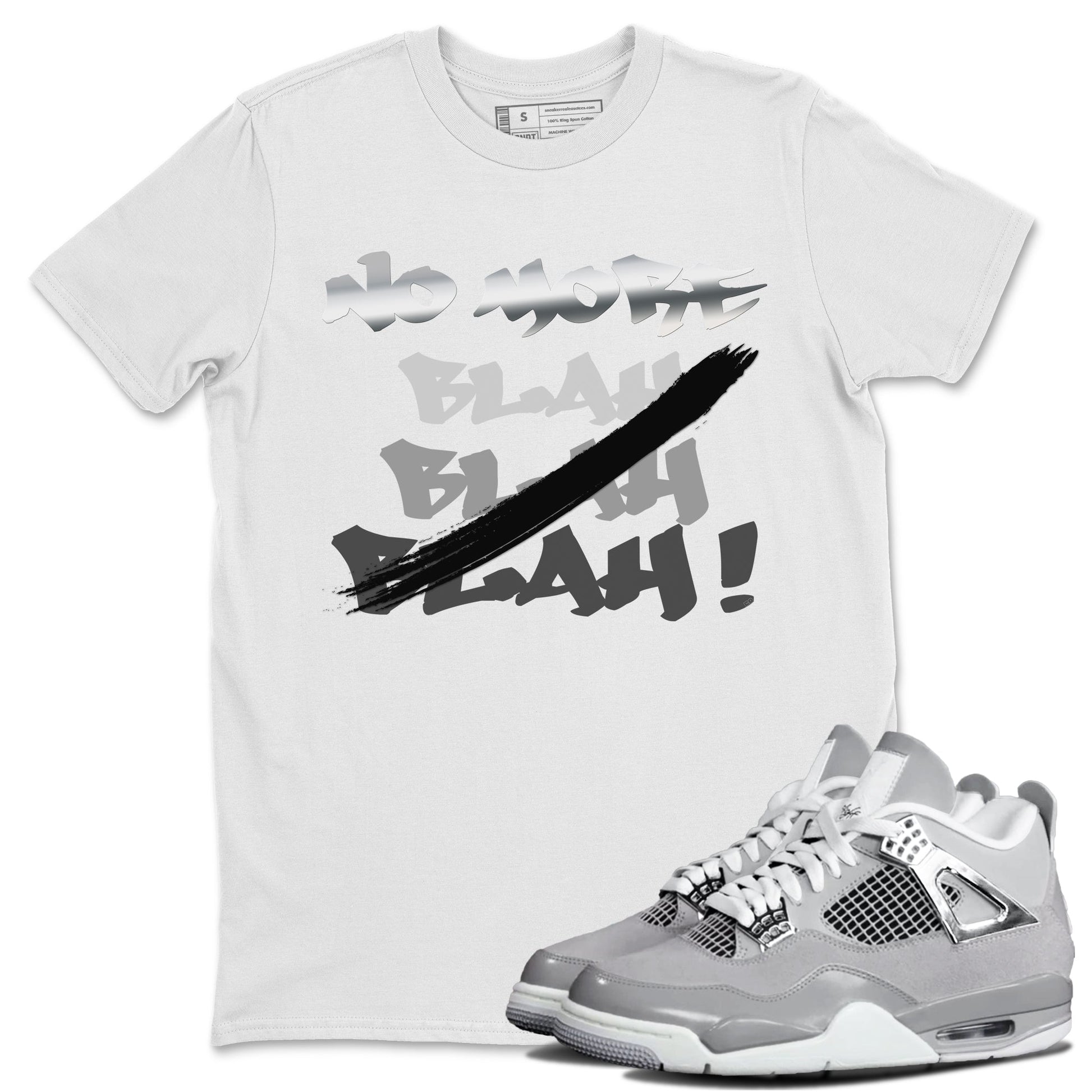 AJ4 Frozen Moments shirt to match jordans No More Blah sneaker tees Crew Neck AJ4 Frozen Moments SNRT Sneaker Release Tees Unisex Casual Shirts White 1 T-Shirt
