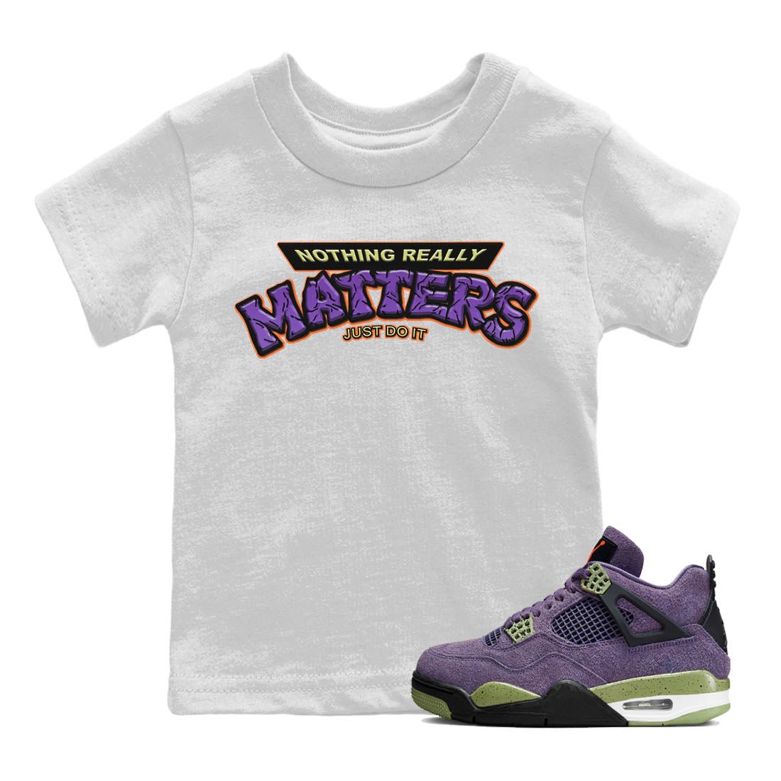 Jordan 4 Canyon Purple Sneaker Match Tees Nothing Matters Sneaker Tees Jordan 4 Canyon Purple Sneaker Release Tees Kids Shirts