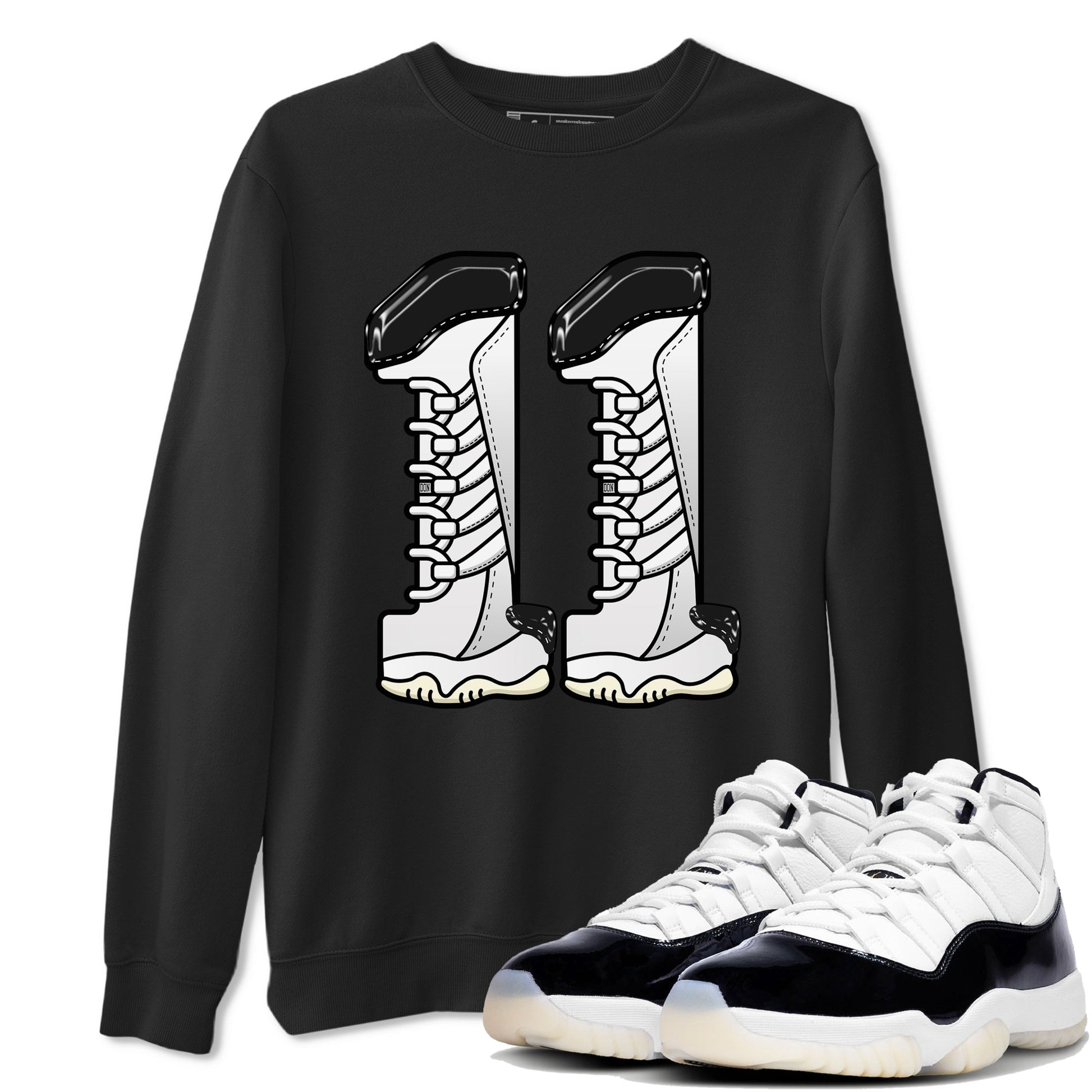 11s Gratitude shirt to match jordans Number 11 sneaker tees Air Jordan 11 Gratitude SNRT Sneaker Release Tees Unisex Black 1 T-Shirt