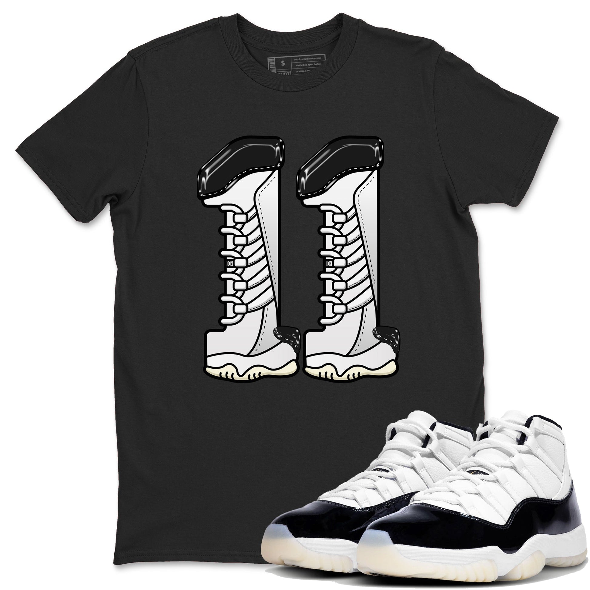 11s Gratitude shirt to match jordans Number 11 sneaker tees Air Jordan 11 Gratitude SNRT Sneaker Release Tees Unisex Black 1 T-Shirt
