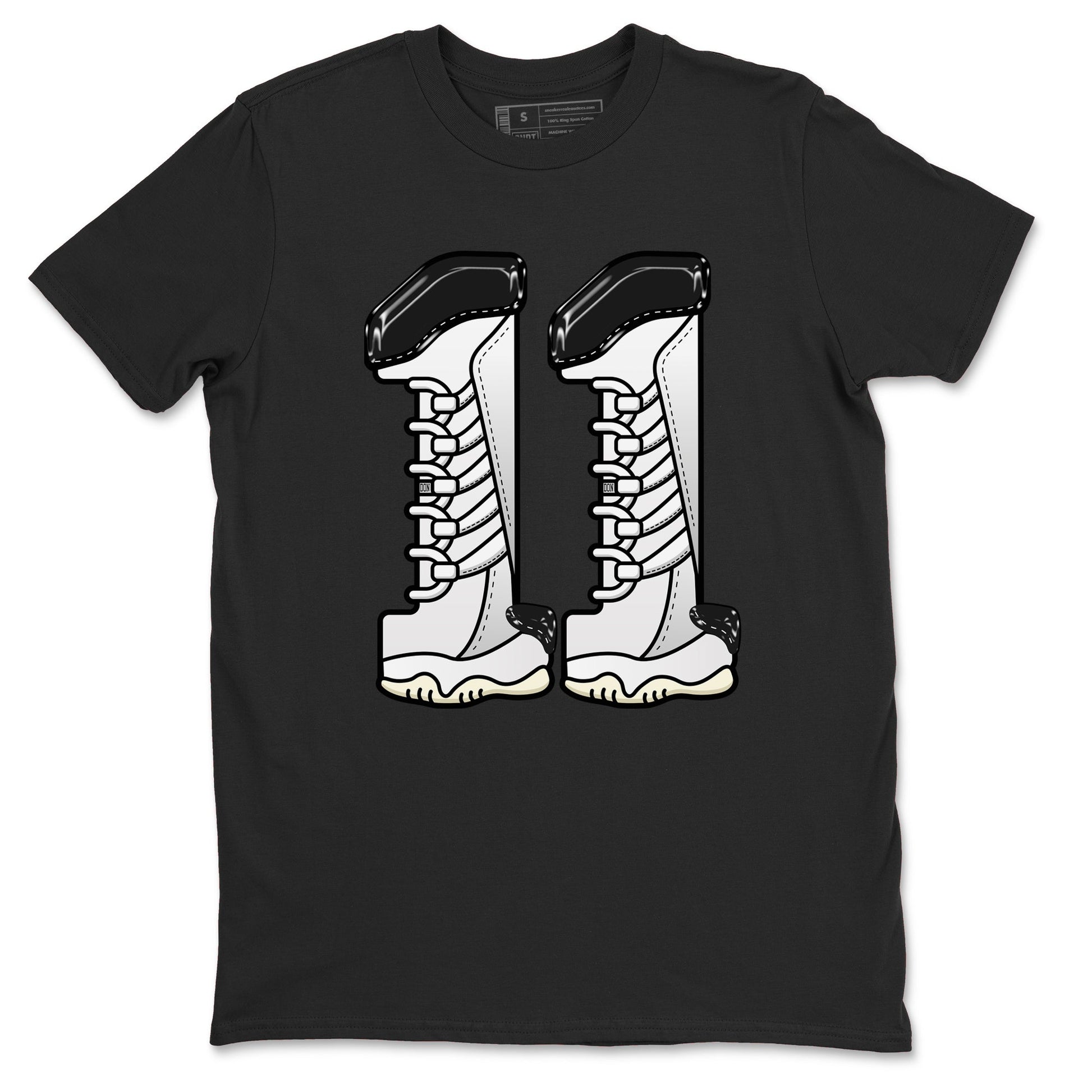 11s Gratitude shirt to match jordans Number 11 sneaker tees Air Jordan 11 Gratitude SNRT Sneaker Release Tees Unisex Black 2 T-Shirt