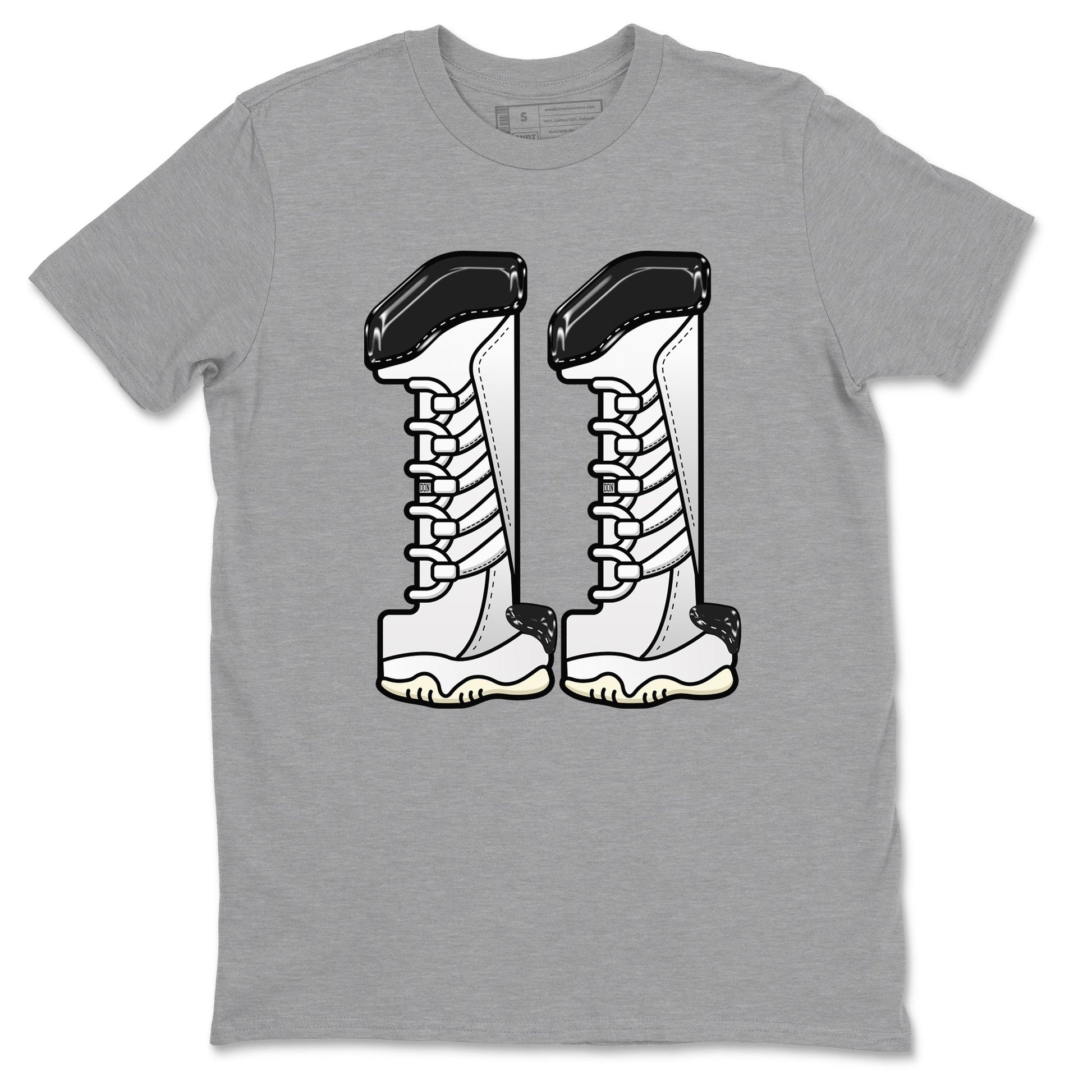 11s Gratitude shirt to match jordans Number 11 sneaker tees Air Jordan 11 Gratitude SNRT Sneaker Release Tees Unisex Heather Grey 2 T-Shirt