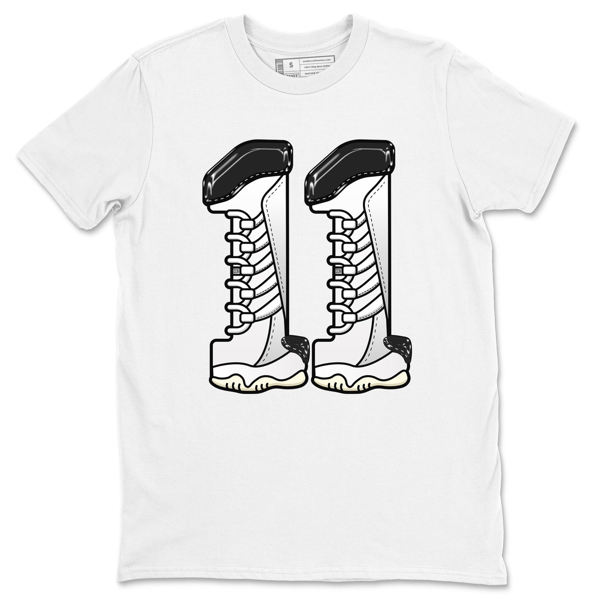 11s Gratitude shirt to match jordans Number 11 sneaker tees Air Jordan 11 Gratitude SNRT Sneaker Release Tees Unisex White 2 T-Shirt