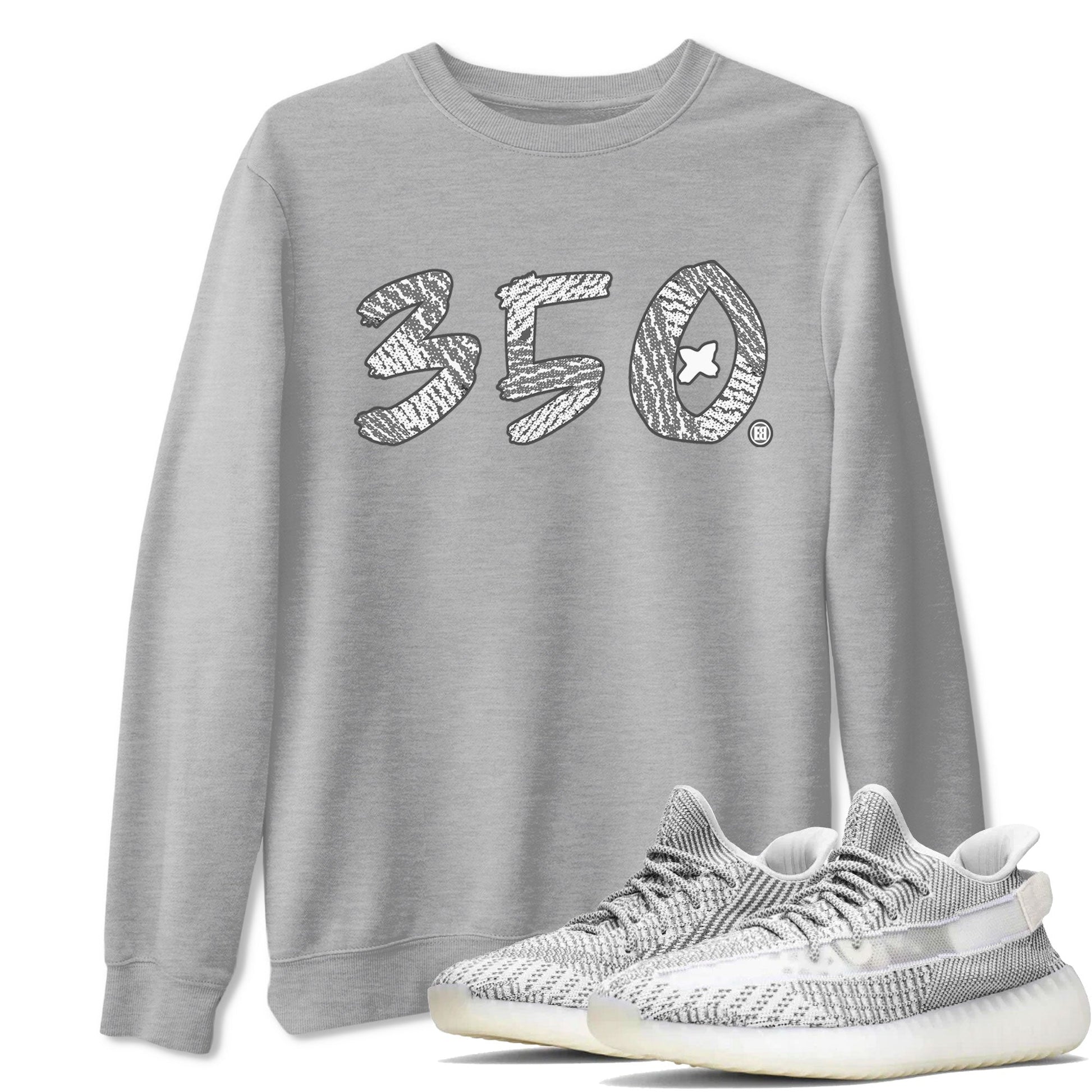 Yeezy Boost 350 Static shirt to match jordans Number 350 sneaker tees Yeezy 350 Static SNRT Sneaker Tees Sneaker Matching Clothing Brand Unisex Sneaker Tee Heather Grey 1 T-Shirt