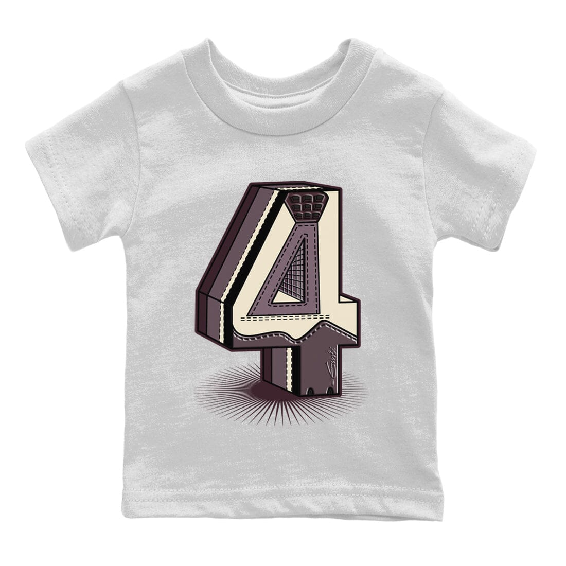 Jordan 4 A Ma Maniere Sneaker Match Tees Number Statue Sneaker Tees Jordan 4 A Ma Maniere Sneaker Release Tees Kids Shirts
