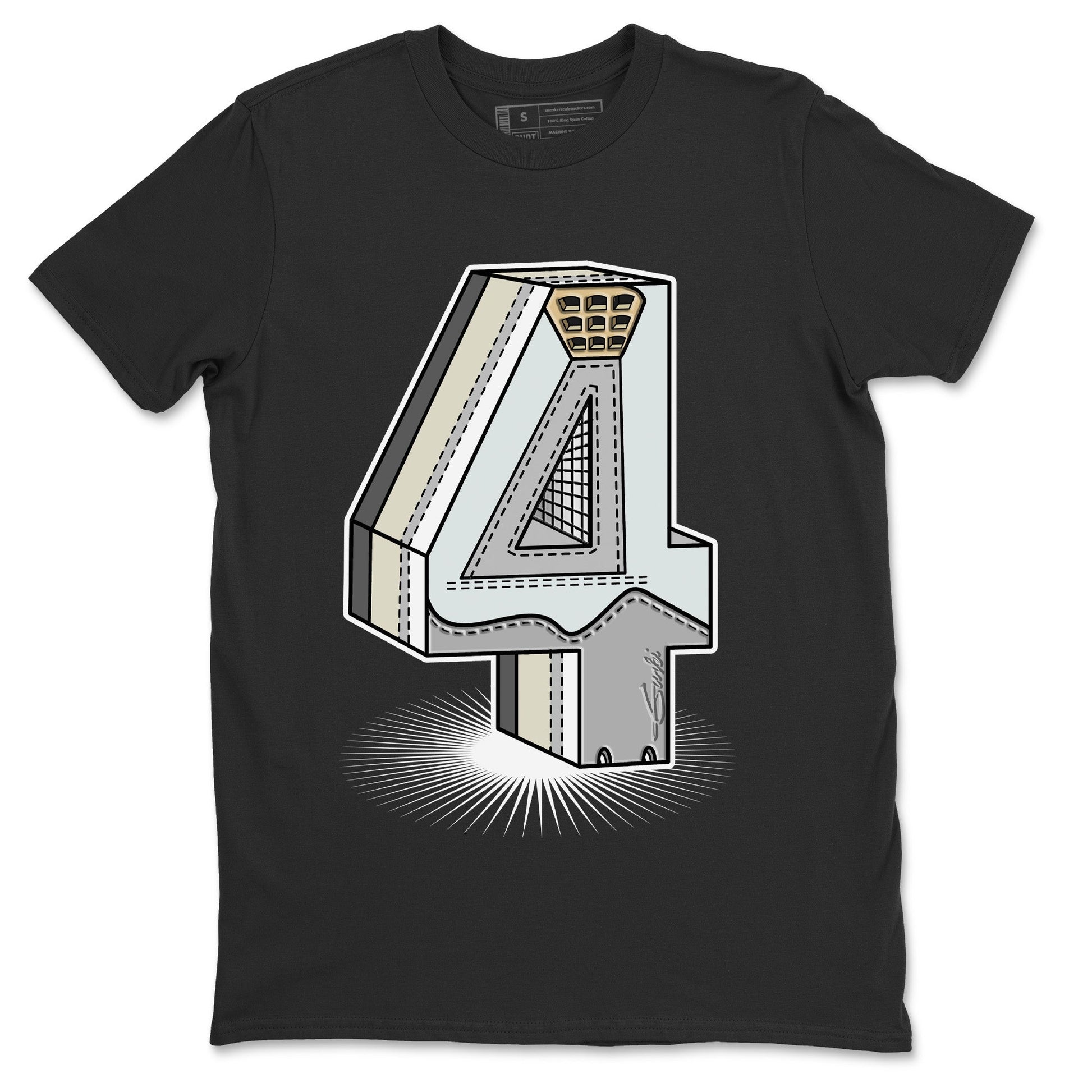 Jordan 4 Craft Sneaker Match Tees Number Statue Sneaker Tees Jordan 4 Craft Sneaker Release Tees Unisex Shirts