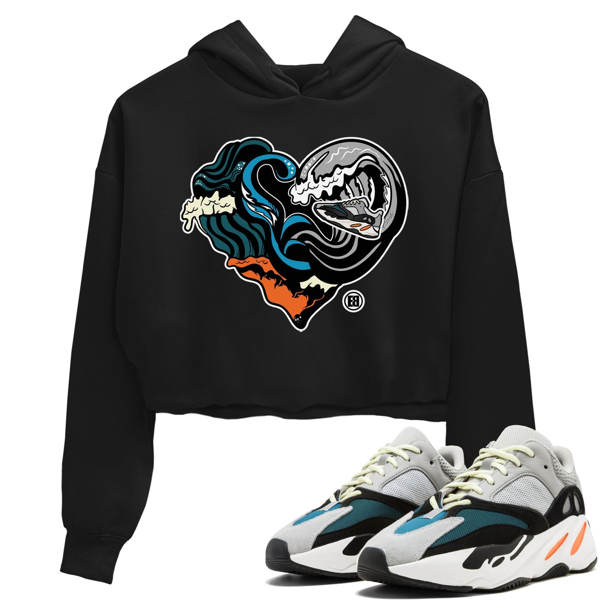 Yeezy 700 Wave Runner Sneaker Match Tees Ocean Love Sneaker Tees Yeezy 700 Wave Runner Sneaker Release Tees Women's Shirts