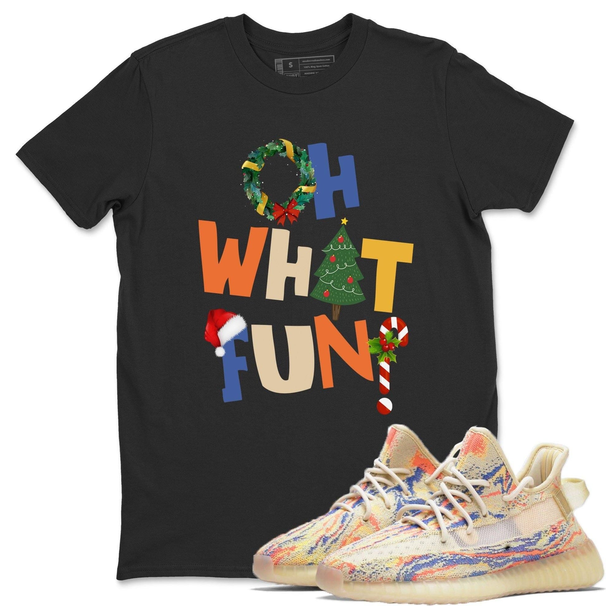 Yeezy 350 MX Oat Sneaker Match Tees Oh What Fun Sneaker Tees Yeezy 350 MX Oat Sneaker Release Tees Unisex Shirts