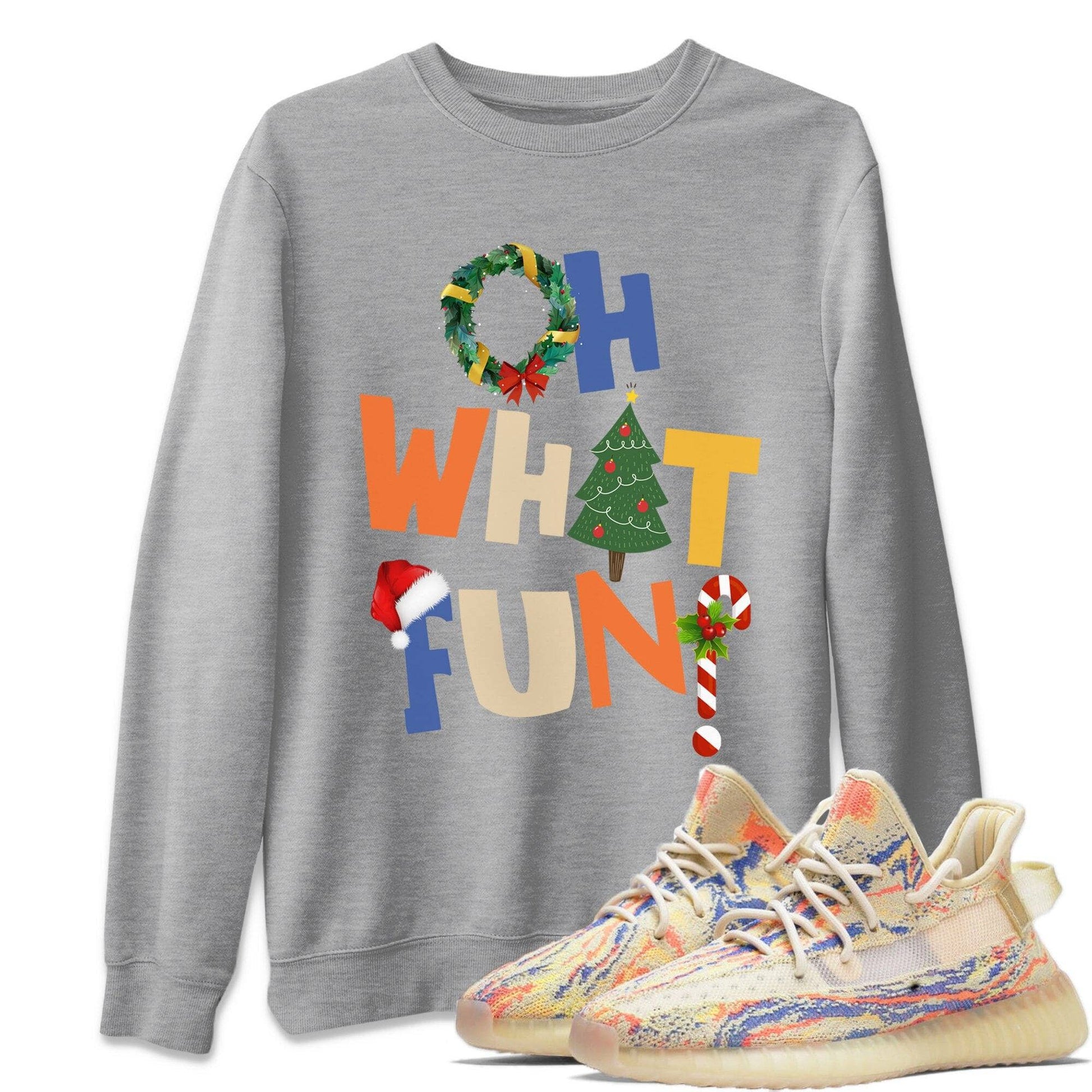 Yeezy 350 MX Oat Sneaker Match Tees Oh What Fun Sneaker Tees Yeezy 350 MX Oat Sneaker Release Tees Unisex Shirts