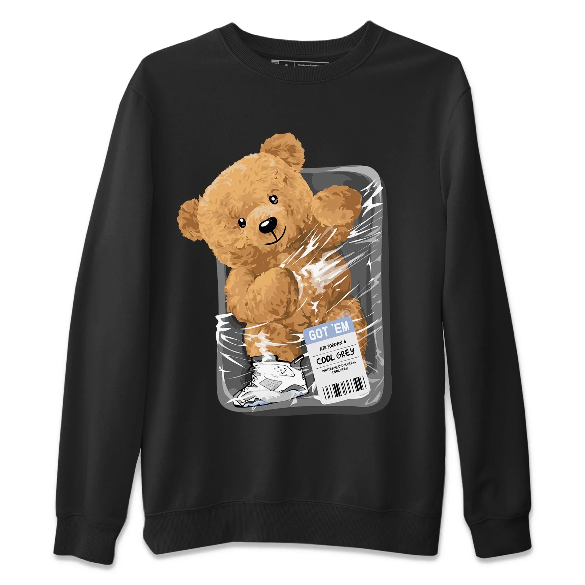 Jordan 6 Cool Grey Sneaker Match Tees Packaged Bear Sneaker Tees Jordan 6 Cool Grey Sneaker Release Tees Unisex Shirts