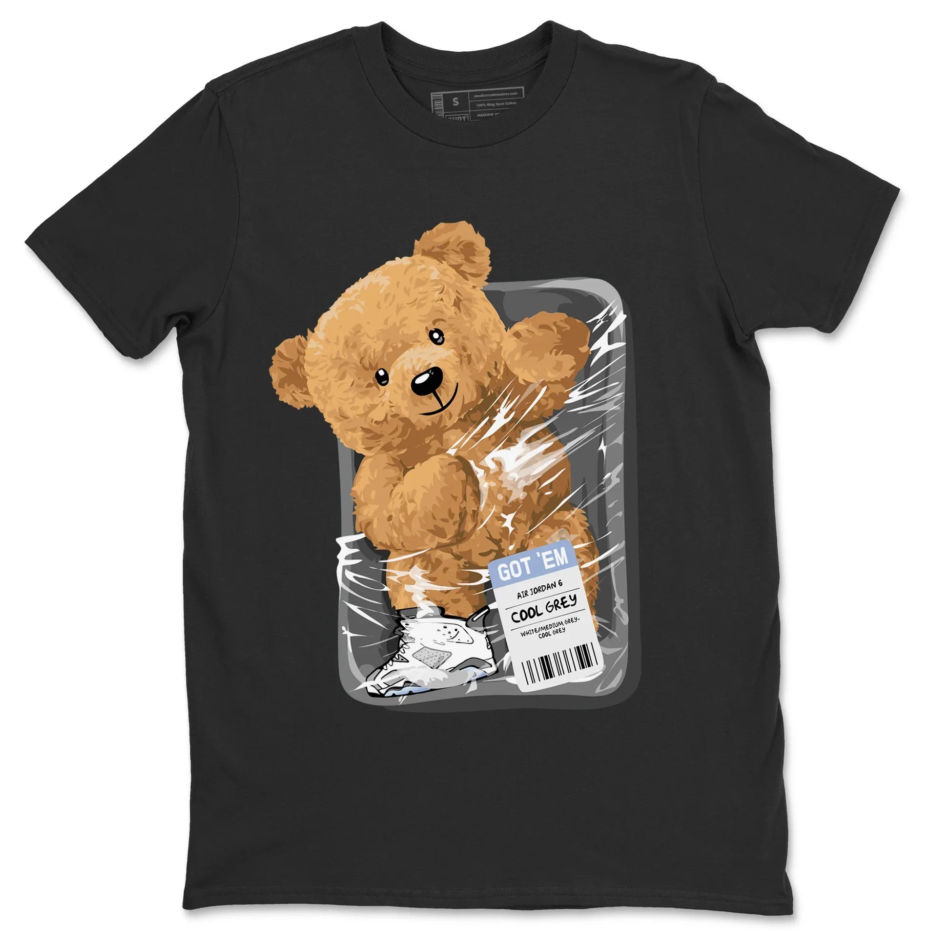 Jordan 6 Cool Grey Sneaker Match Tees Packaged Bear Sneaker Tees Jordan 6 Cool Grey Sneaker Release Tees Unisex Shirts