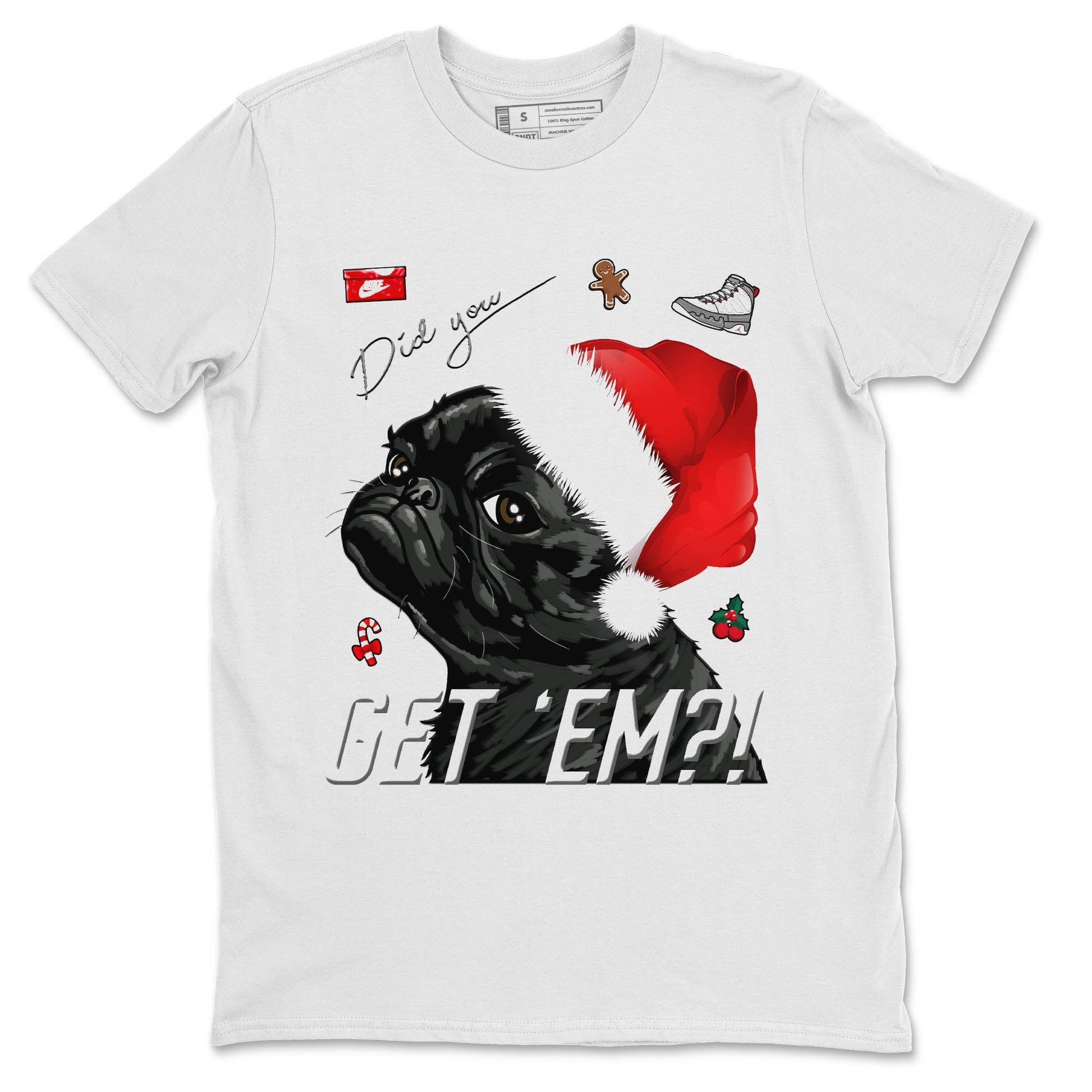 Jordan 9 Fire Red Sneaker Match Tees Pug Get Em Sneaker Tees Jordan 9 Fire Red Sneaker Release Tees Unisex Shirts