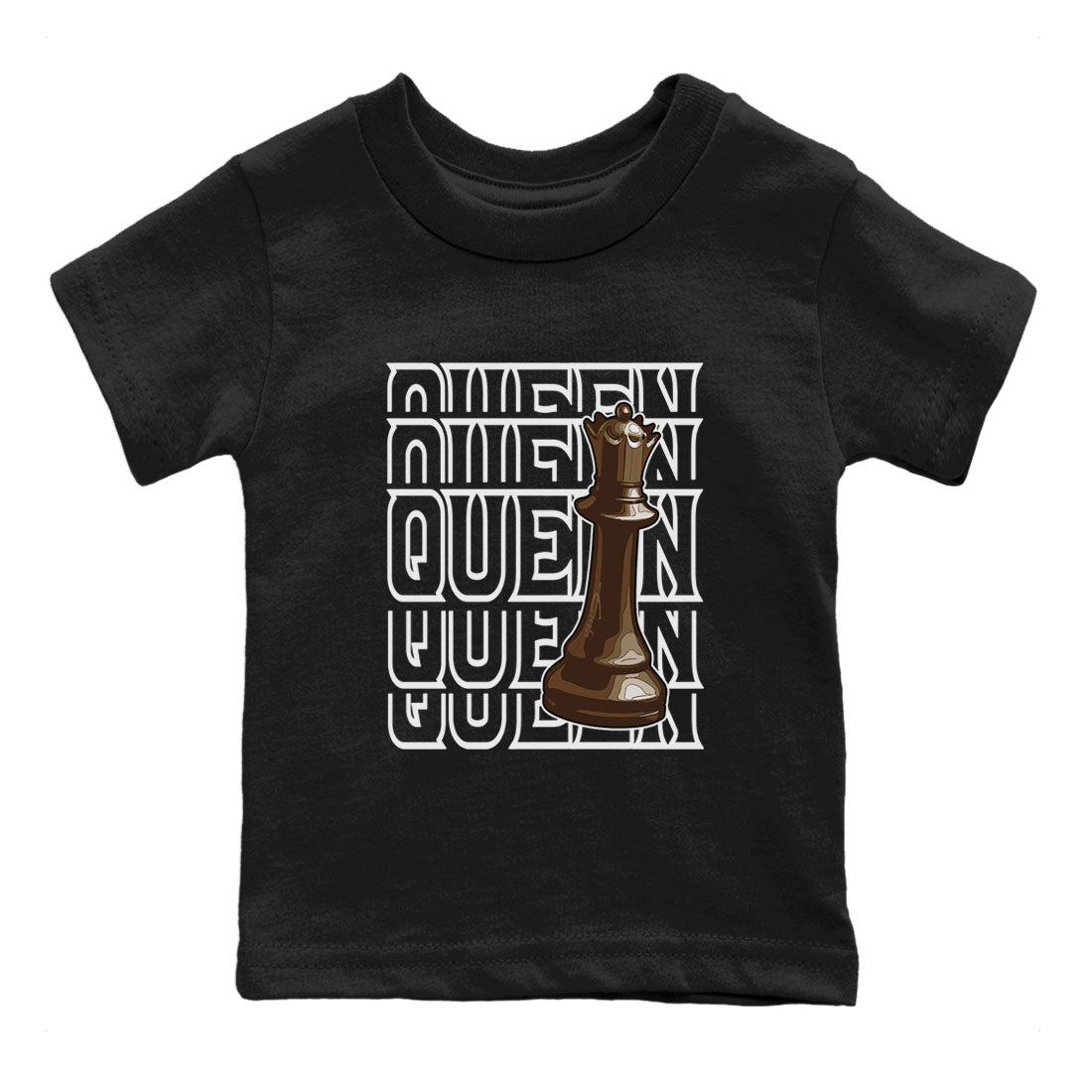 AF1 Chocolate shirt to match jordans Queen sneaker tees Air Force 1 Chocolate SNRT Sneaker Tees Youth Kid's Baby Shirt Black 2 T-Shirt