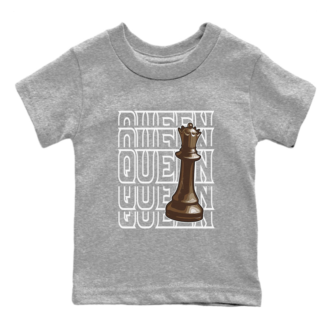 AF1 Chocolate shirt to match jordans Queen sneaker tees Air Force 1 Chocolate SNRT Sneaker Tees Youth Kid's Baby Shirt Heather Grey 2 T-Shirt