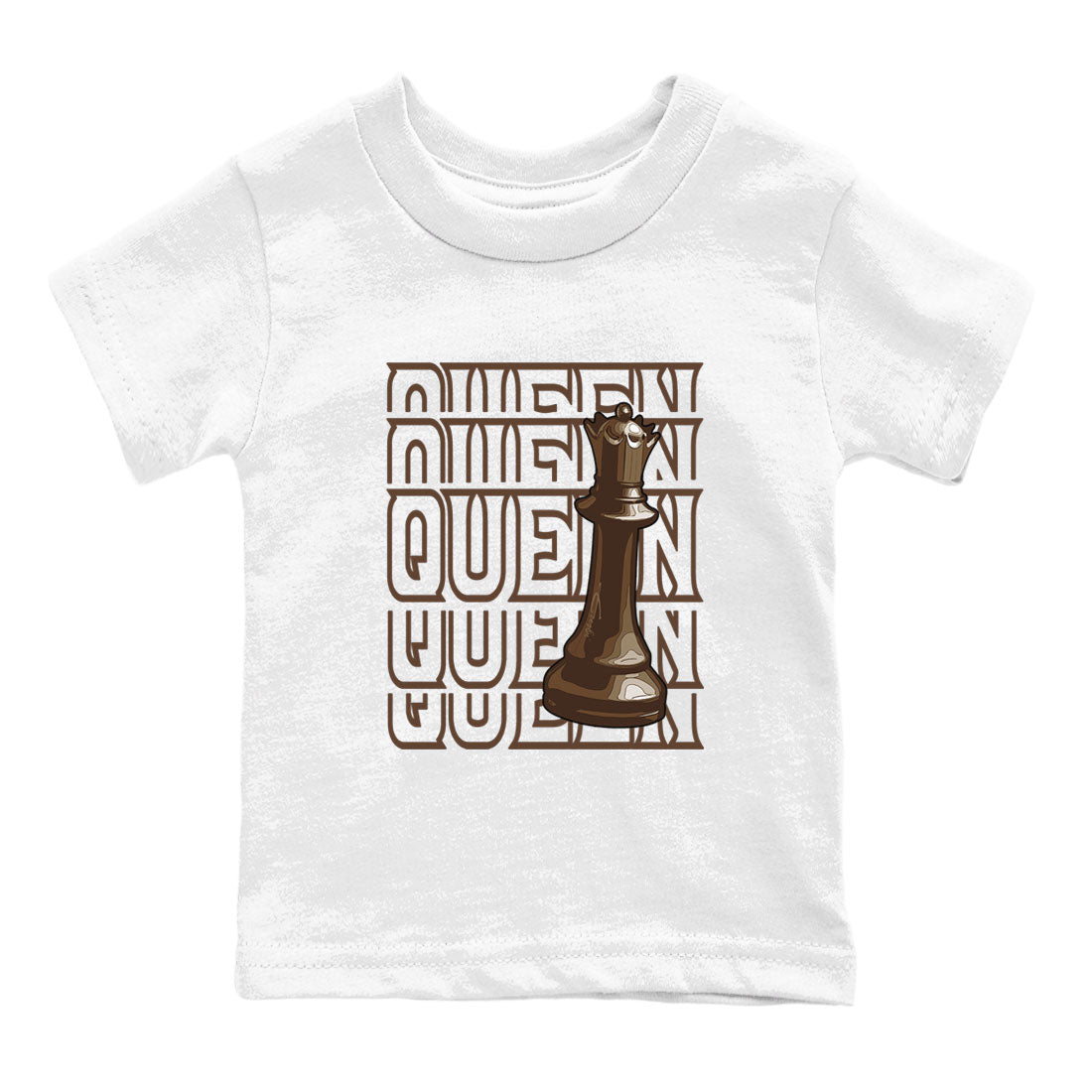 AF1 Chocolate shirt to match jordans Queen sneaker tees Air Force 1 Chocolate SNRT Sneaker Tees Youth Kid's Baby Shirt White 2 T-Shirt