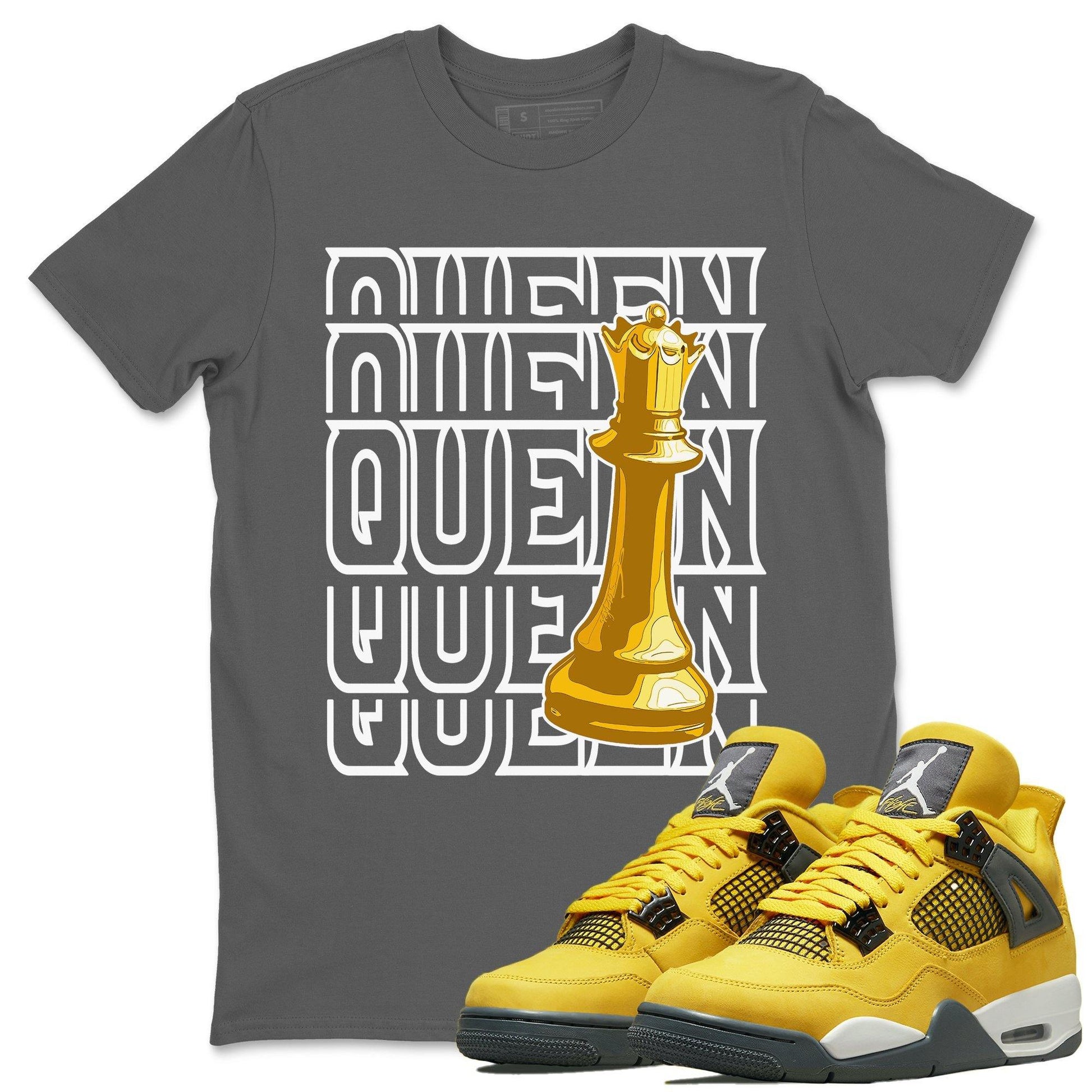 Jordan 4 Lightning Sneaker Match Tees Queen Sneaker Tees Jordan 4 Lightning Sneaker Release Tees Unisex Shirts