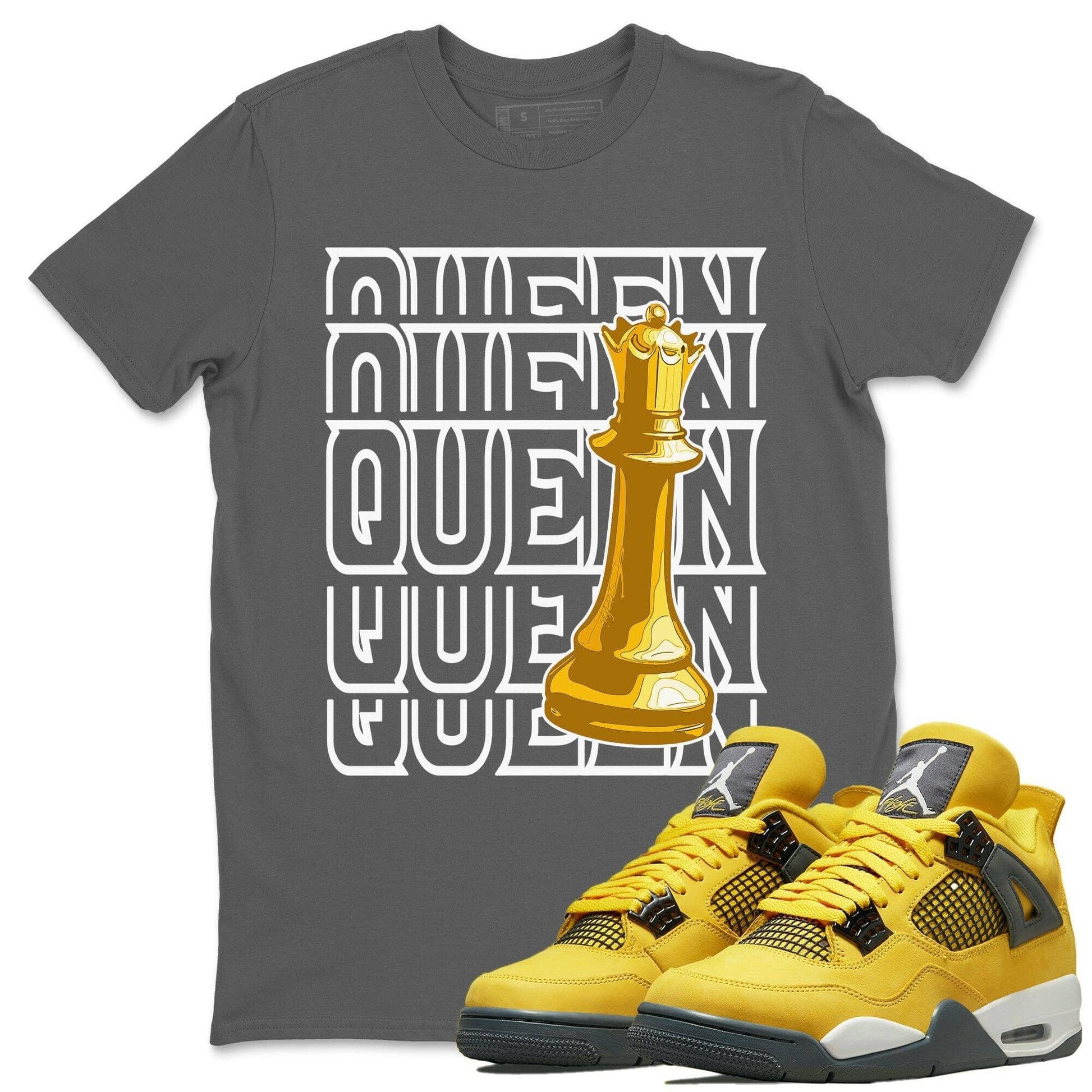 Jordan 4 Lightning Sneaker Match Tees Queen Sneaker Tees Jordan 4 Lightning Sneaker Release Tees Unisex Shirts