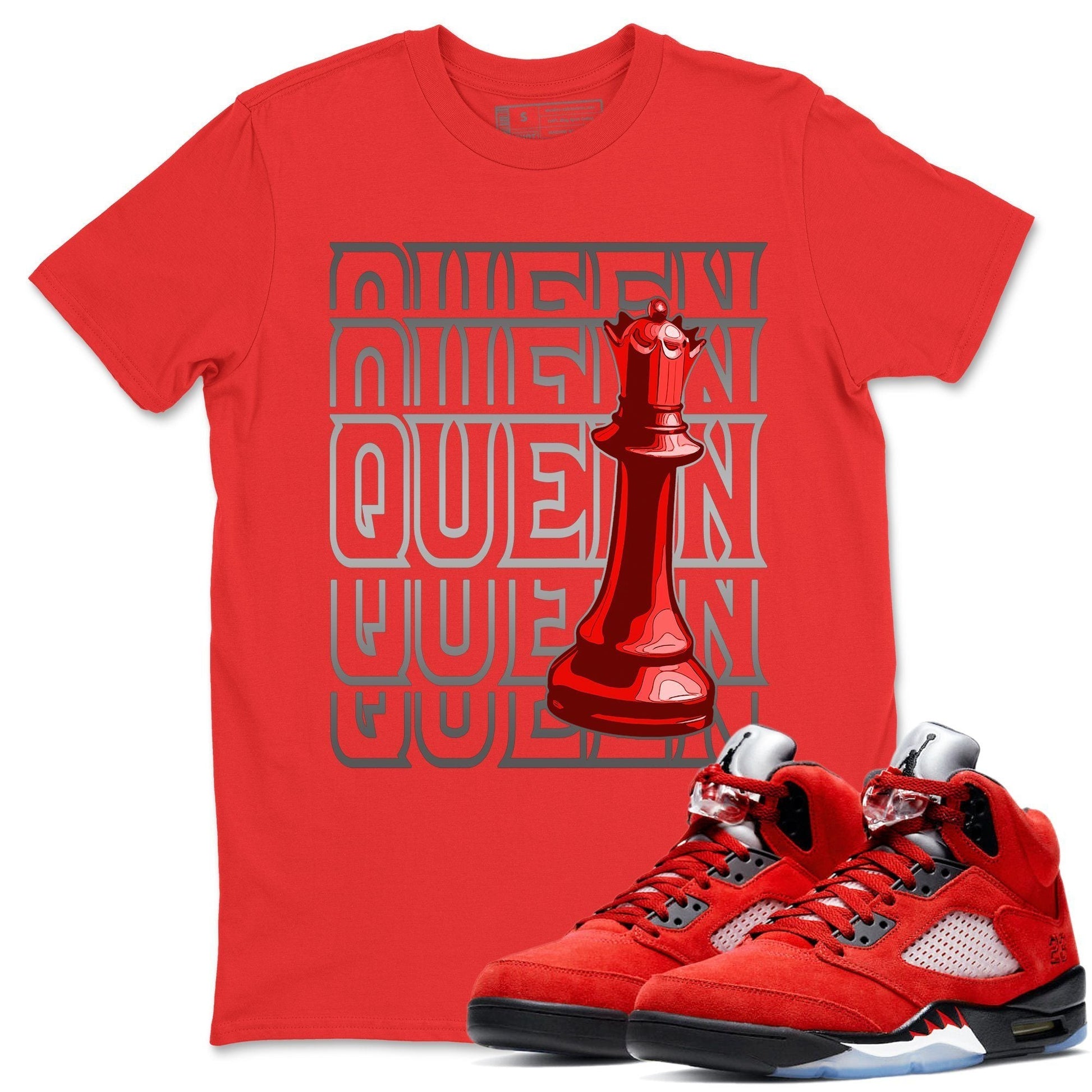 Jordan 5 Raging Bull Sneaker Match Tees Queen Sneaker Tees Jordan 5 Raging Bull Sneaker Release Tees Unisex Shirts