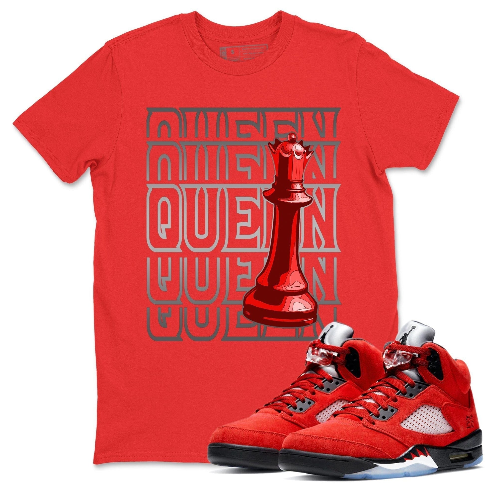 Jordan 5 Raging Bull Sneaker Match Tees Queen Sneaker Tees Jordan 5 Raging Bull Sneaker Release Tees Unisex Shirts
