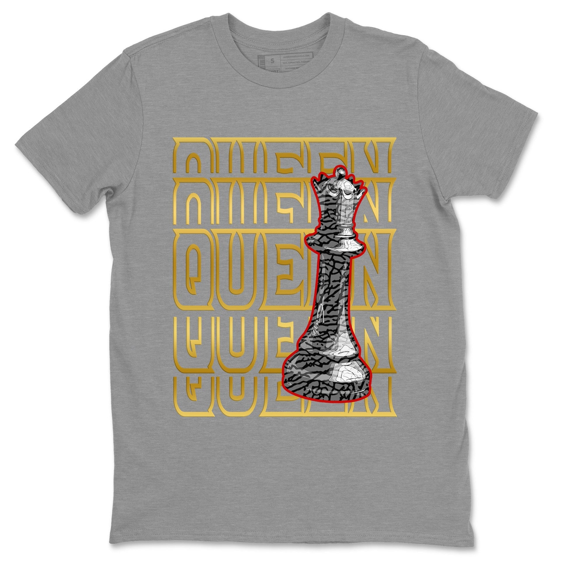 Jordan 3 Black Gold Sneaker Match Tees Queen Sneaker Tees Jordan 3 Black Gold Sneaker Release Tees Unisex Shirts