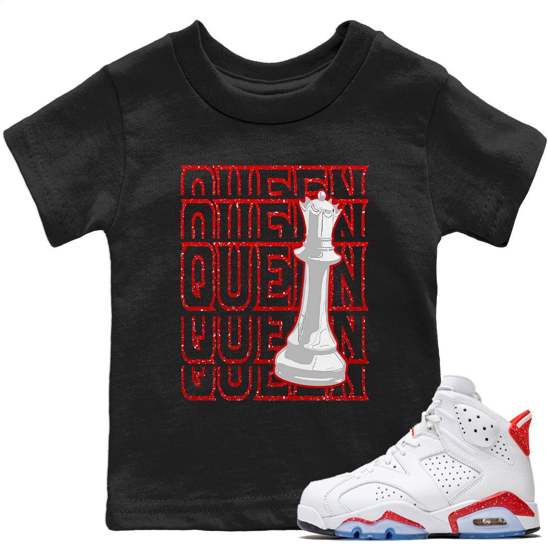 Jordan 6 Red Velvet Cookies Sneaker Match Tees Queen Sneaker Tees Jordan 6 Red Velvet Cookies Sneaker Release Tees Kids Shirts