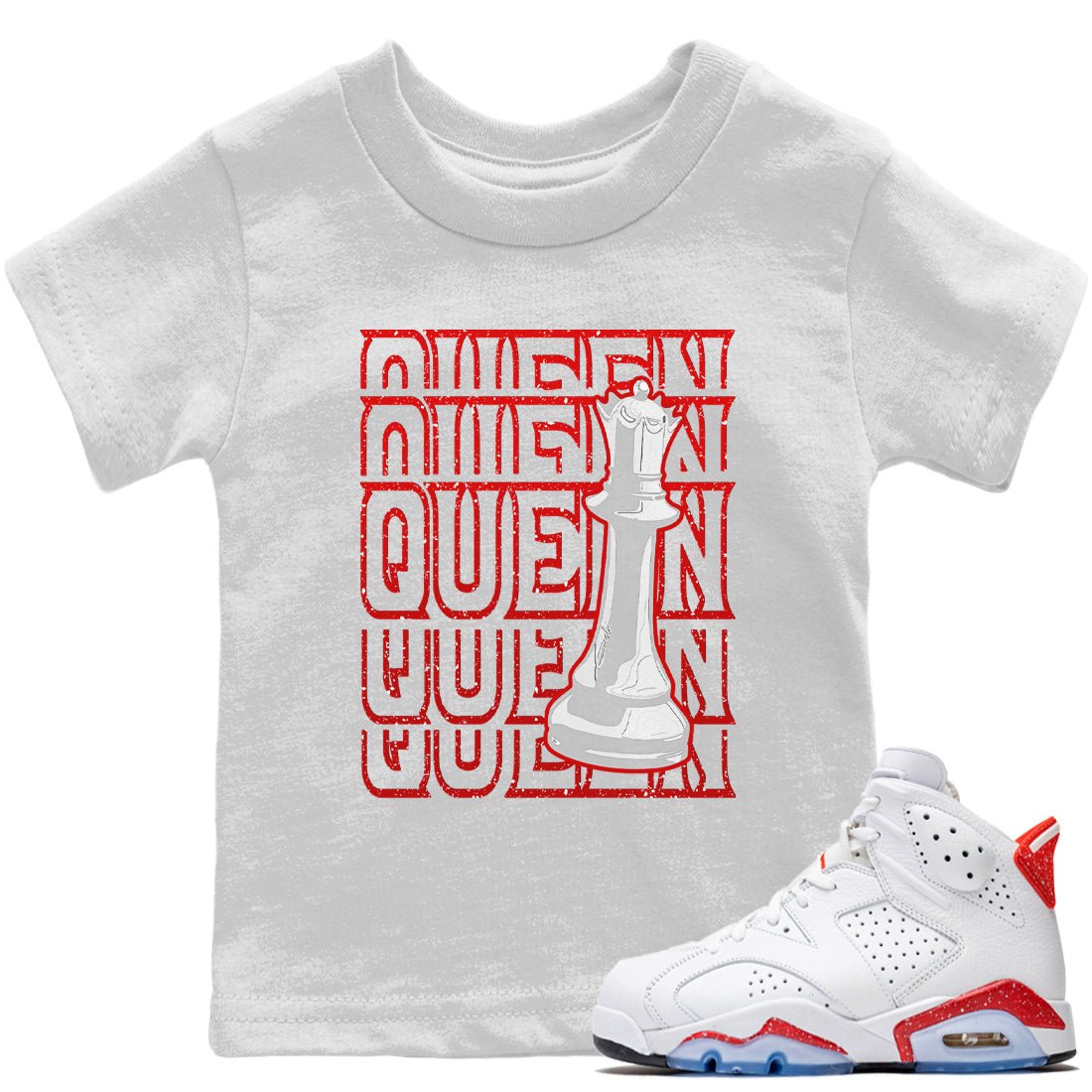 Jordan 6 Red Velvet Cookies Sneaker Match Tees Queen Sneaker Tees Jordan 6 Red Velvet Cookies Sneaker Release Tees Kids Shirts