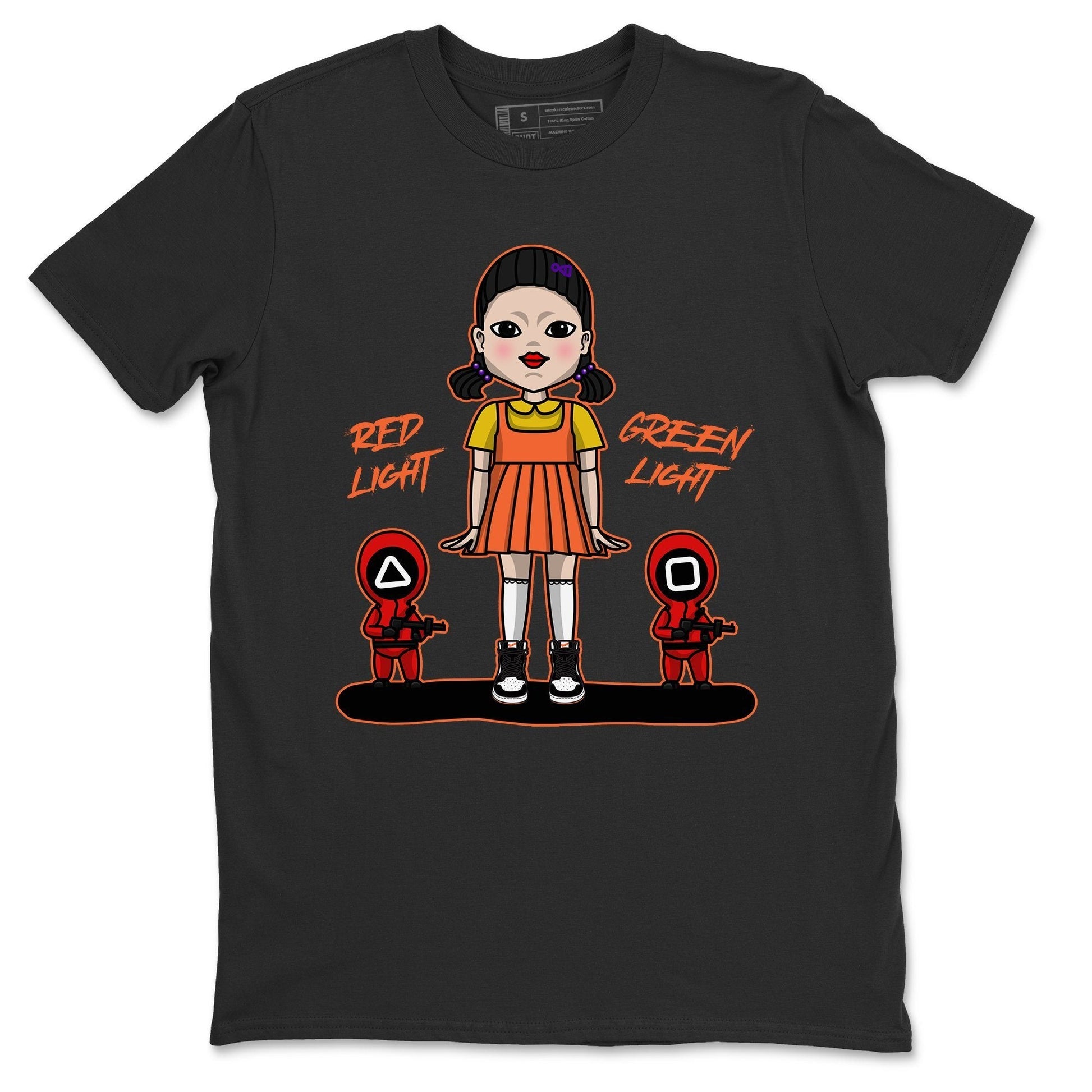 Jordan 1 Electro Orange unique Halloween sneaker tee Red Light Green Light Sneaker Tees Jordan 1 Electro Orange Sneaker Release Tees Unisex Shirts