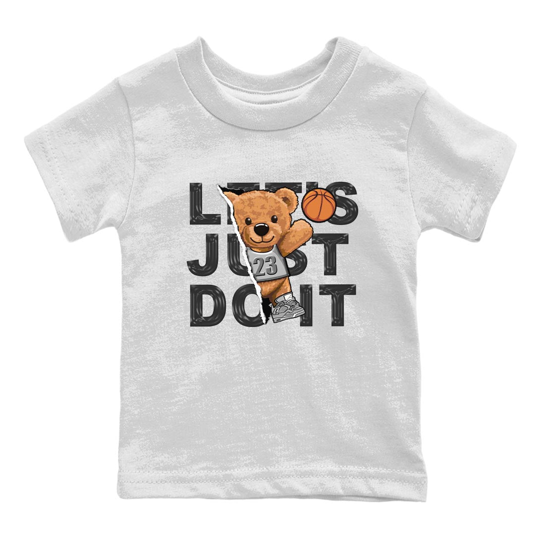 AJ4 Frozen Moments shirt to match jordans Rip Out Bear sneaker tees Crew Neck AJ4 Frozen Moments SNRT Sneaker Release Tees Baby Toddler White 2 T-Shirt