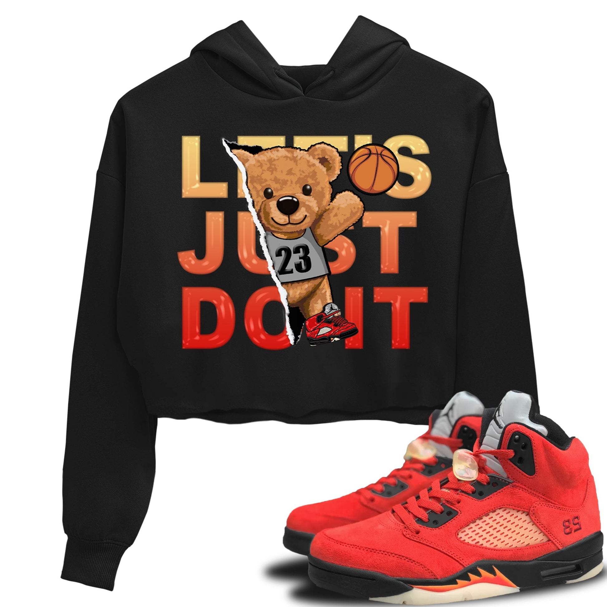 Jordan 5 Mars For Her Sneaker Match Tees Rip Out Bear Sneaker Tees Jordan 5 Mars For Her Sneaker Release Tees Women's Shirts