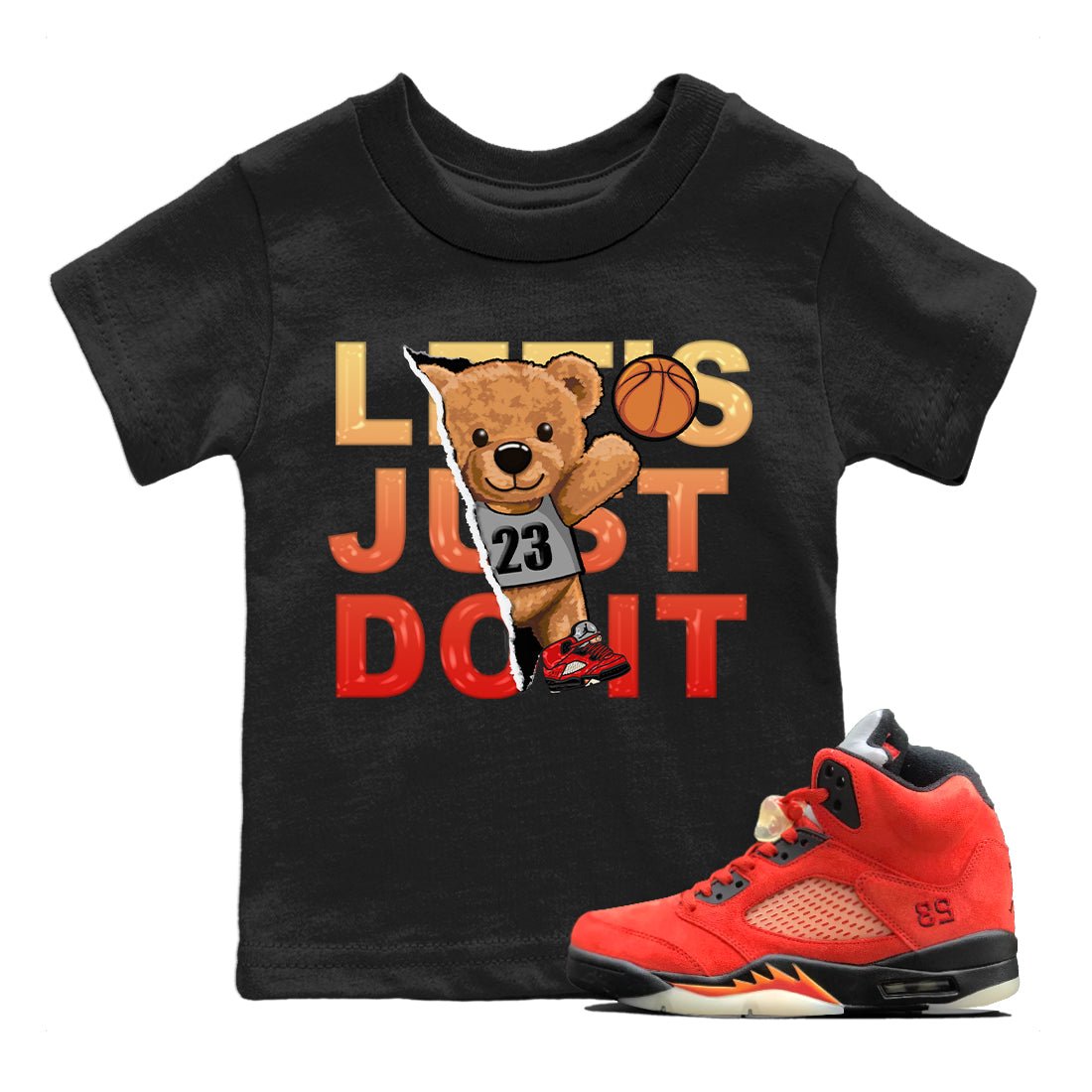 Jordan 5 Mars For Her Sneaker Match Tees Rip Out Bear Sneaker Tees Jordan 5 Mars For Her Sneaker Release Tees Kids Shirts