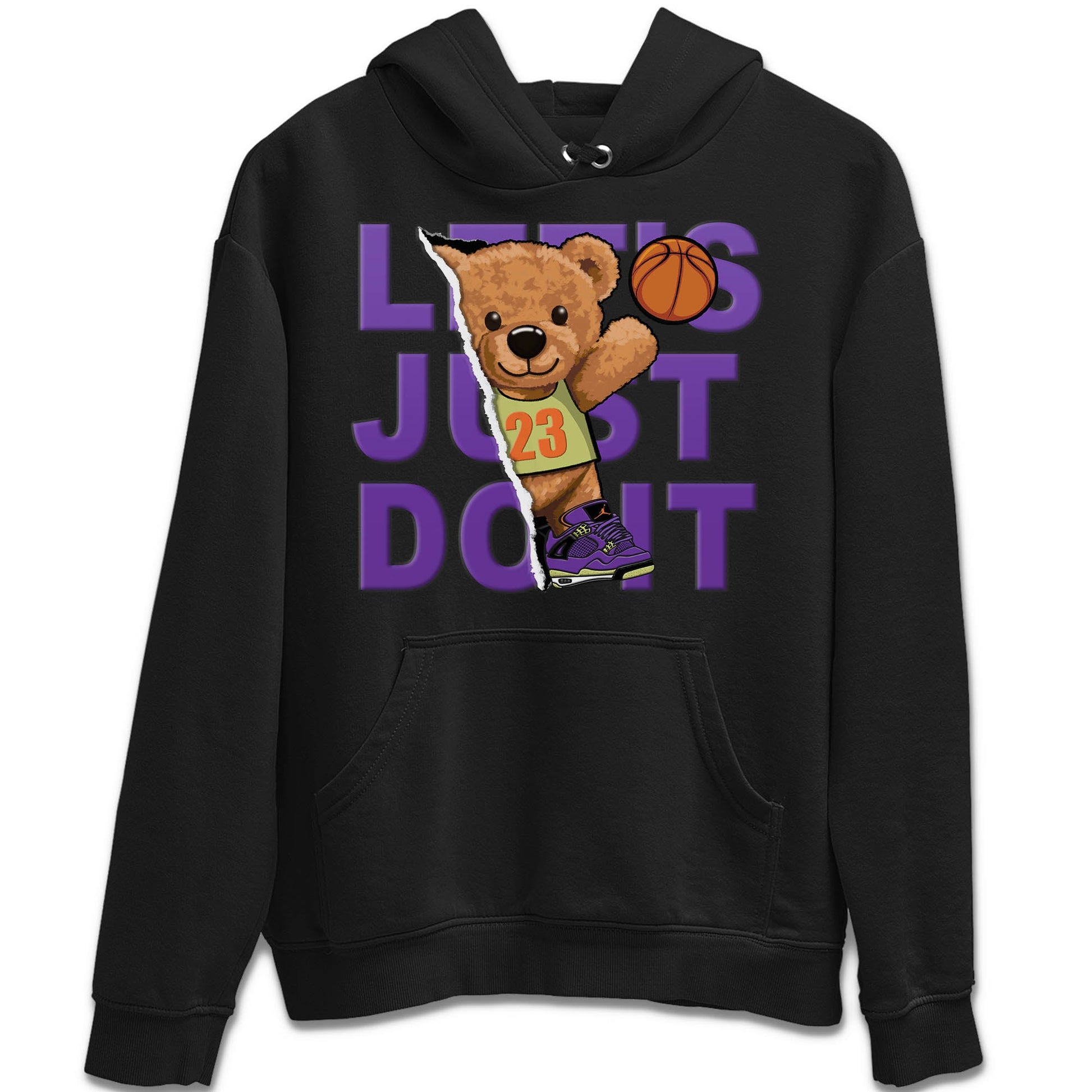 Jordan 4 Canyon Purple Sneaker Match Tees Rip Out Bear Sneaker Tees Jordan 4 Canyon Purple Sneaker Release Tees Unisex Shirts