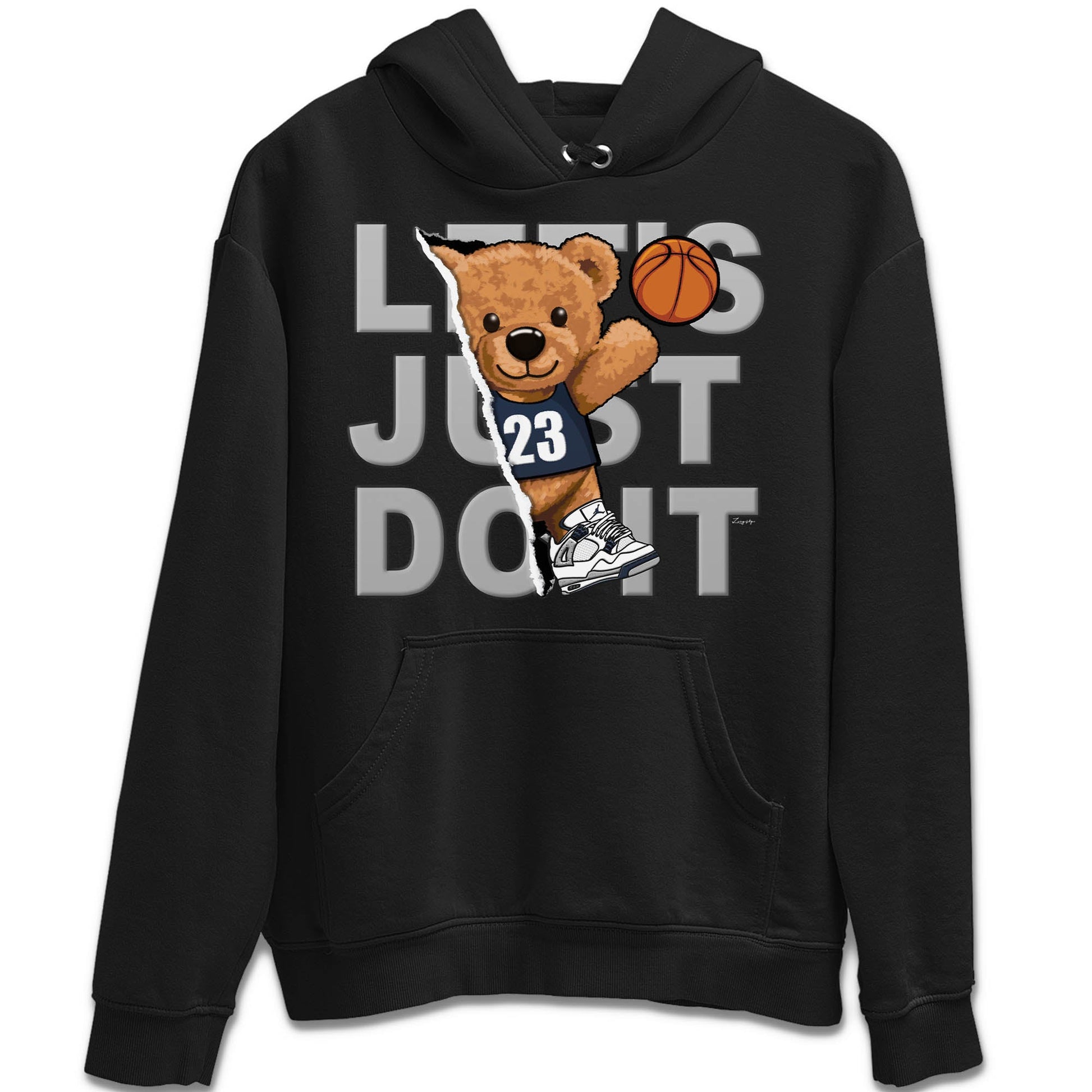 Jordan 4 Midnight Navy Sneaker Match Tees Rip Out Bear Sneaker Tees Jordan 4 Midnight Navy Sneaker Release Tees Unisex Shirts