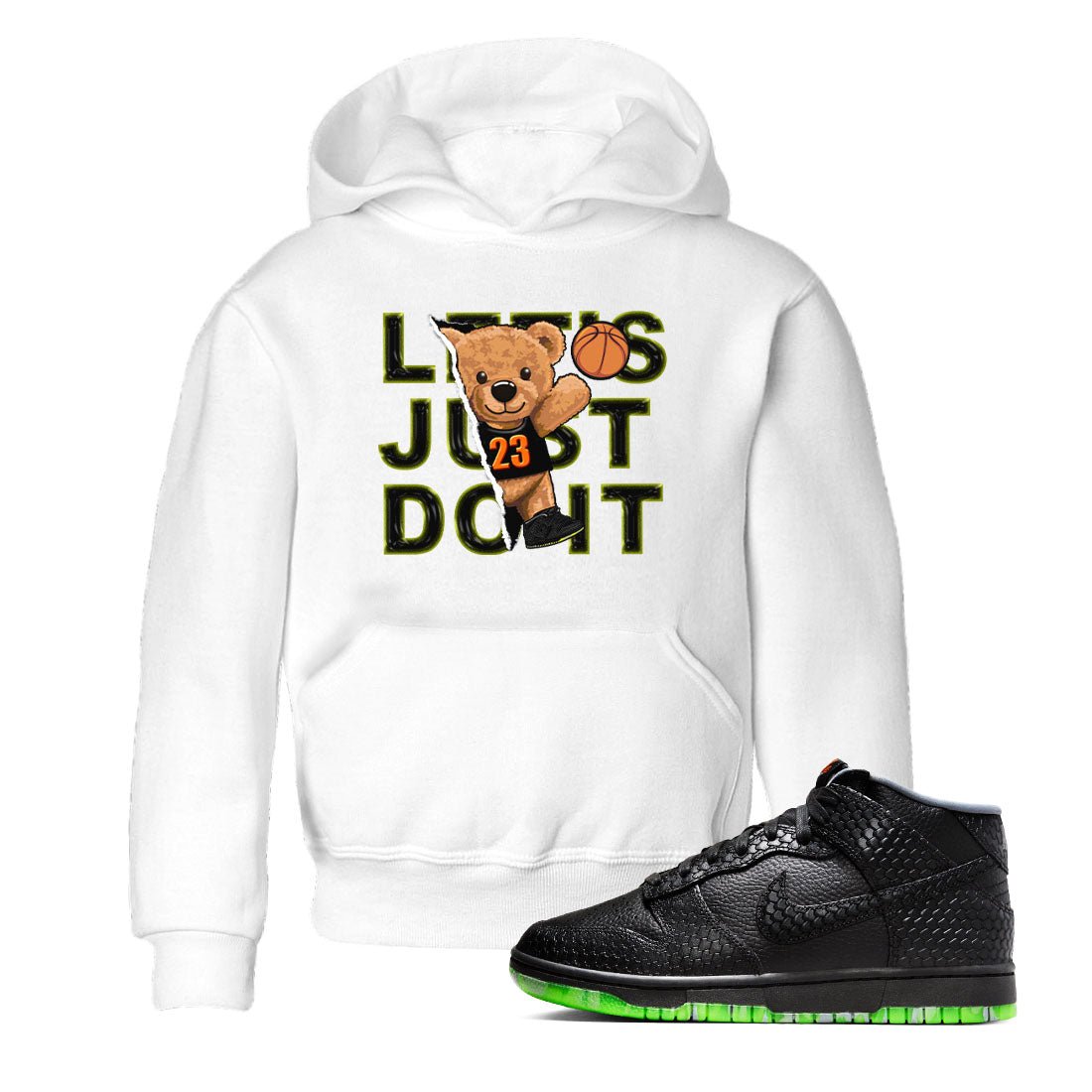 Nike Dunk Mid Premium shirt to match jordans Rip Out Bear sneaker tees Nike Dunk Mid Halloween SNRT Sneaker Tees Sneaker Matching Clothing Brand Baby Toddler White 1 T-Shirt