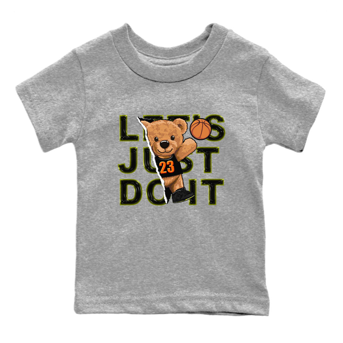 Nike Dunk Mid Premium shirt to match jordans Rip Out Bear sneaker tees Nike Dunk Mid Halloween SNRT Sneaker Tees Sneaker Matching Clothing Brand Baby Toddler Heather Grey 2 T-Shirt