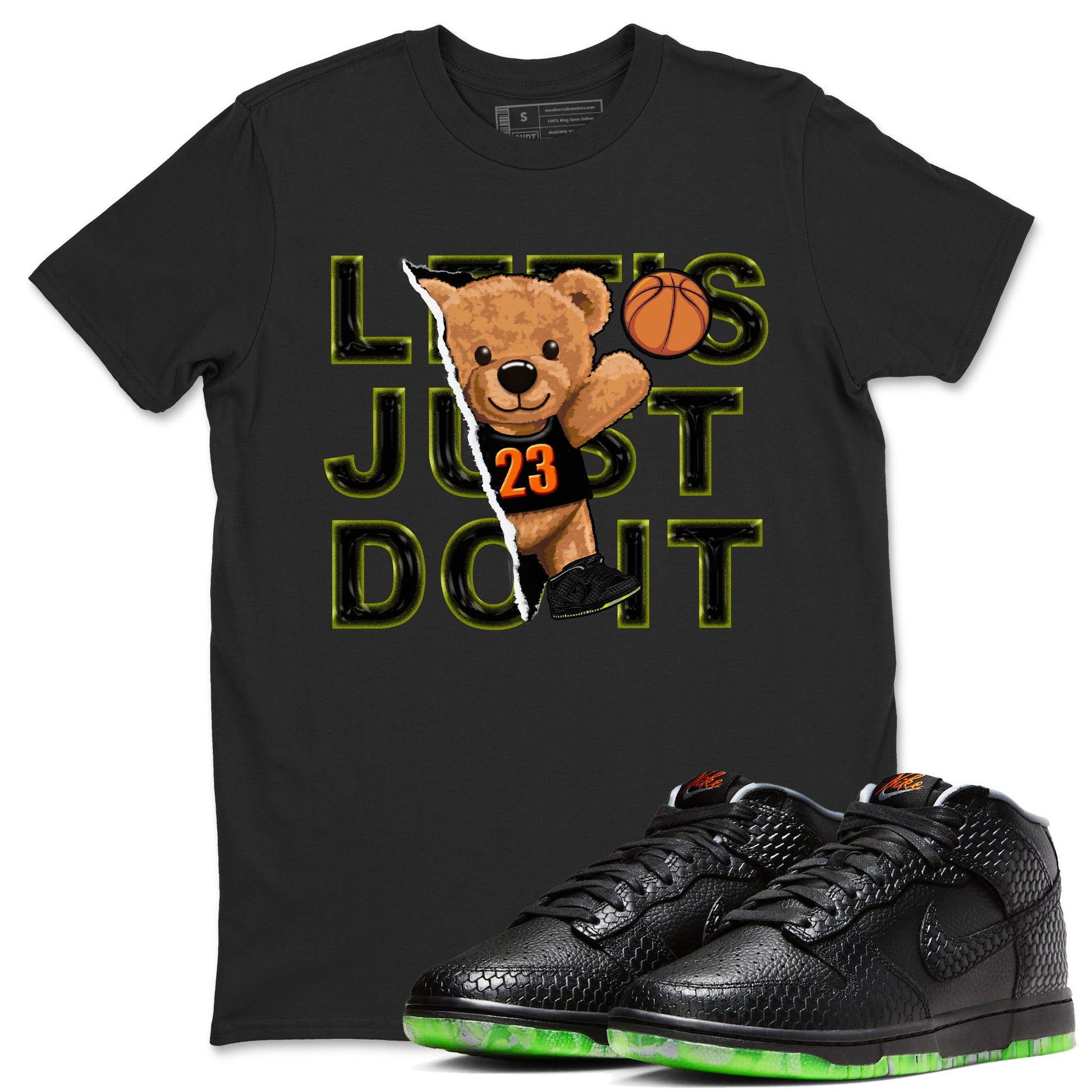 Nike Dunk Mid Premium shirt to match jordans Rip Out Bear sneaker tees Nike Dunk Mid Halloween SNRT Sneaker Tees Sneaker Matching Clothing Brand Unisex Sneaker Tee Black 1 T-Shirt