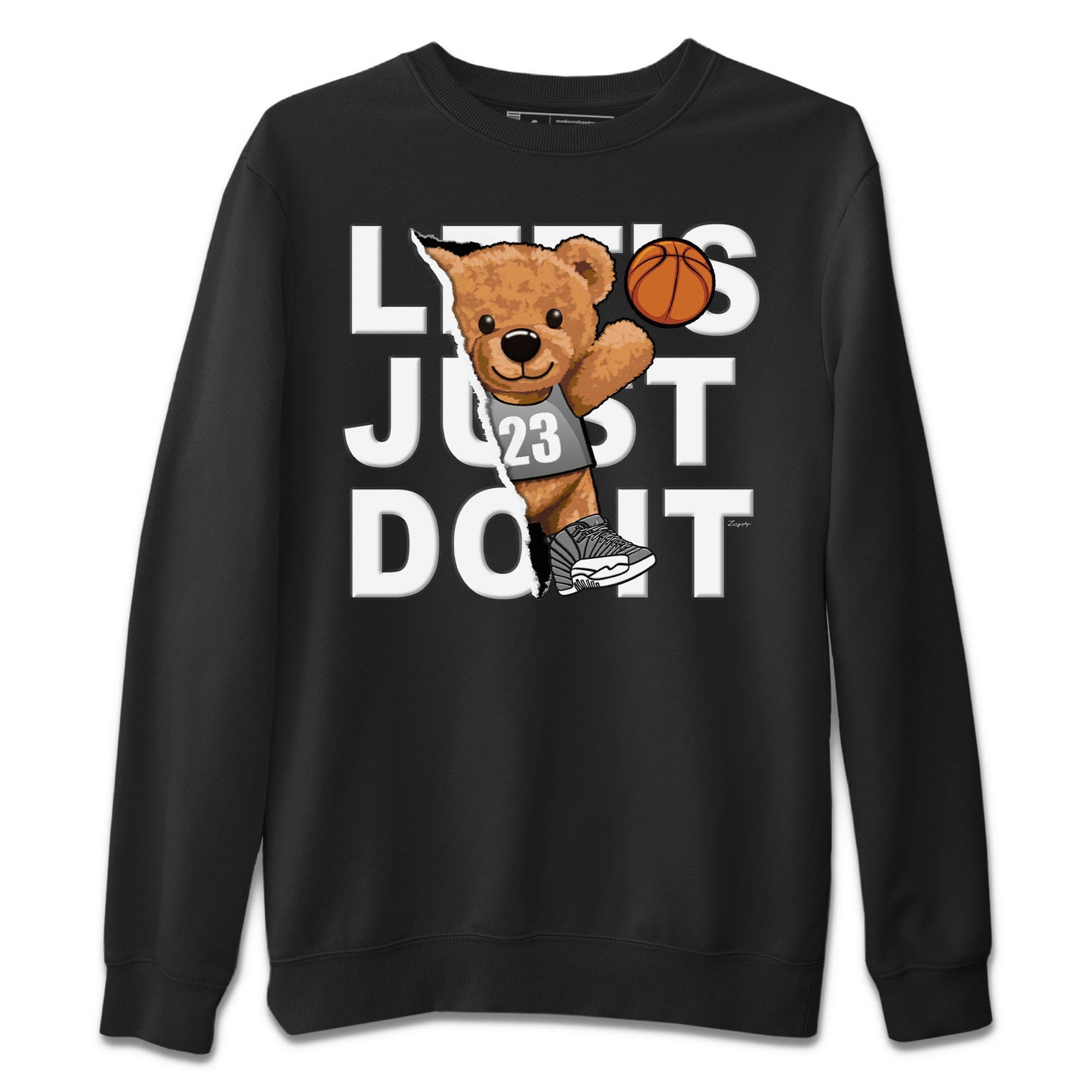 Jordan 12 Stealth Sneaker Match Tees Rip Out Bear Sneaker Tees Jordan 12 Stealth Sneaker Release Tees Unisex Shirts