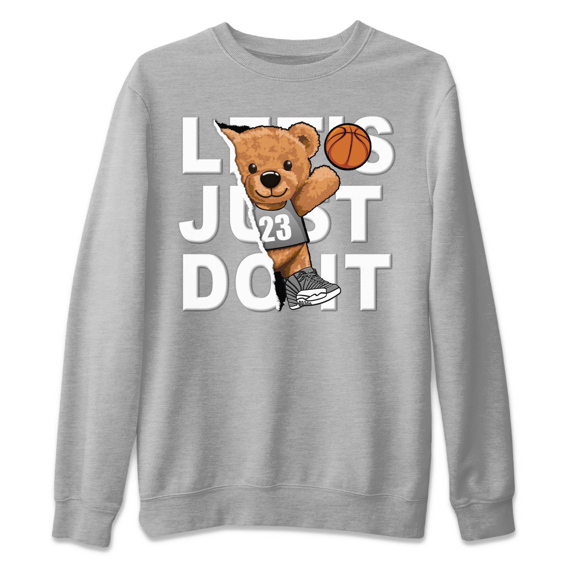 Jordan 12 Stealth Sneaker Match Tees Rip Out Bear Sneaker Tees Jordan 12 Stealth Sneaker Release Tees Unisex Shirts