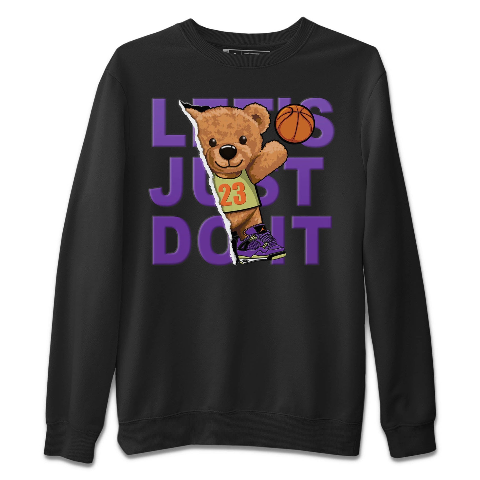 Jordan 4 Canyon Purple Sneaker Match Tees Rip Out Bear Sneaker Tees Jordan 4 Canyon Purple Sneaker Release Tees Unisex Shirts