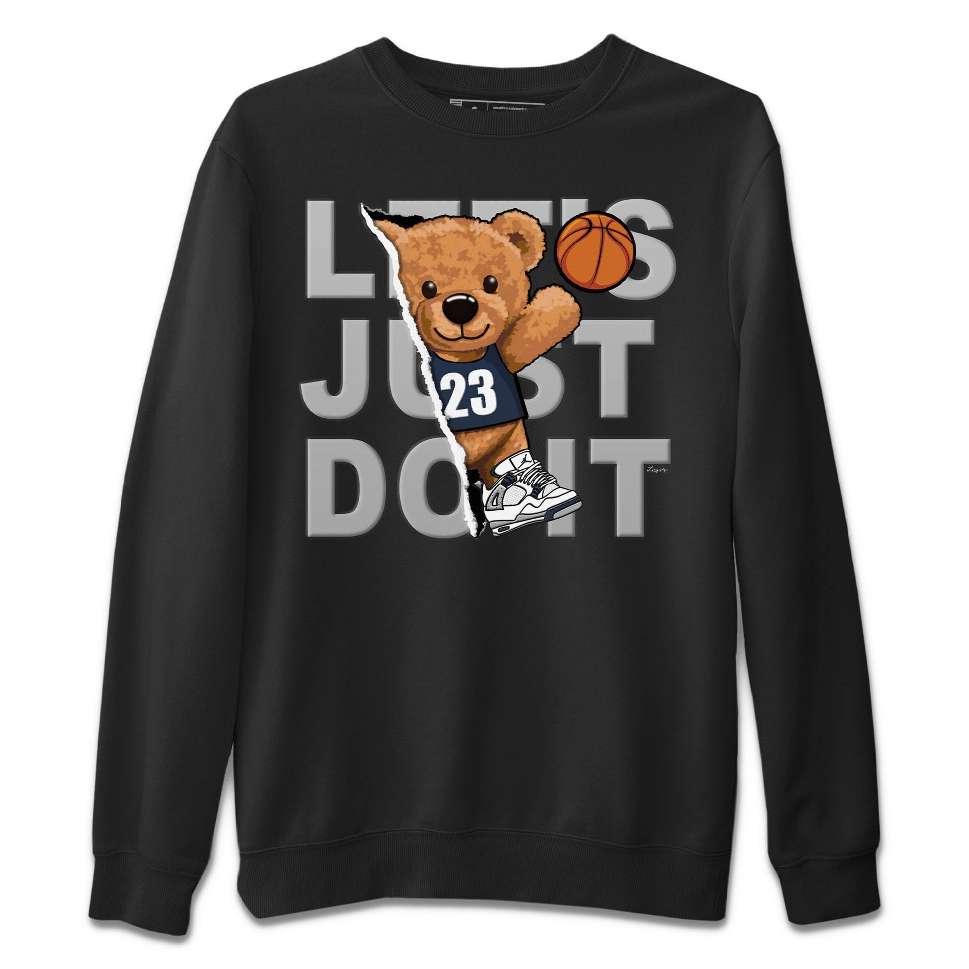 Jordan 4 Midnight Navy Sneaker Match Tees Rip Out Bear Sneaker Tees Jordan 4 Midnight Navy Sneaker Release Tees Unisex Shirts