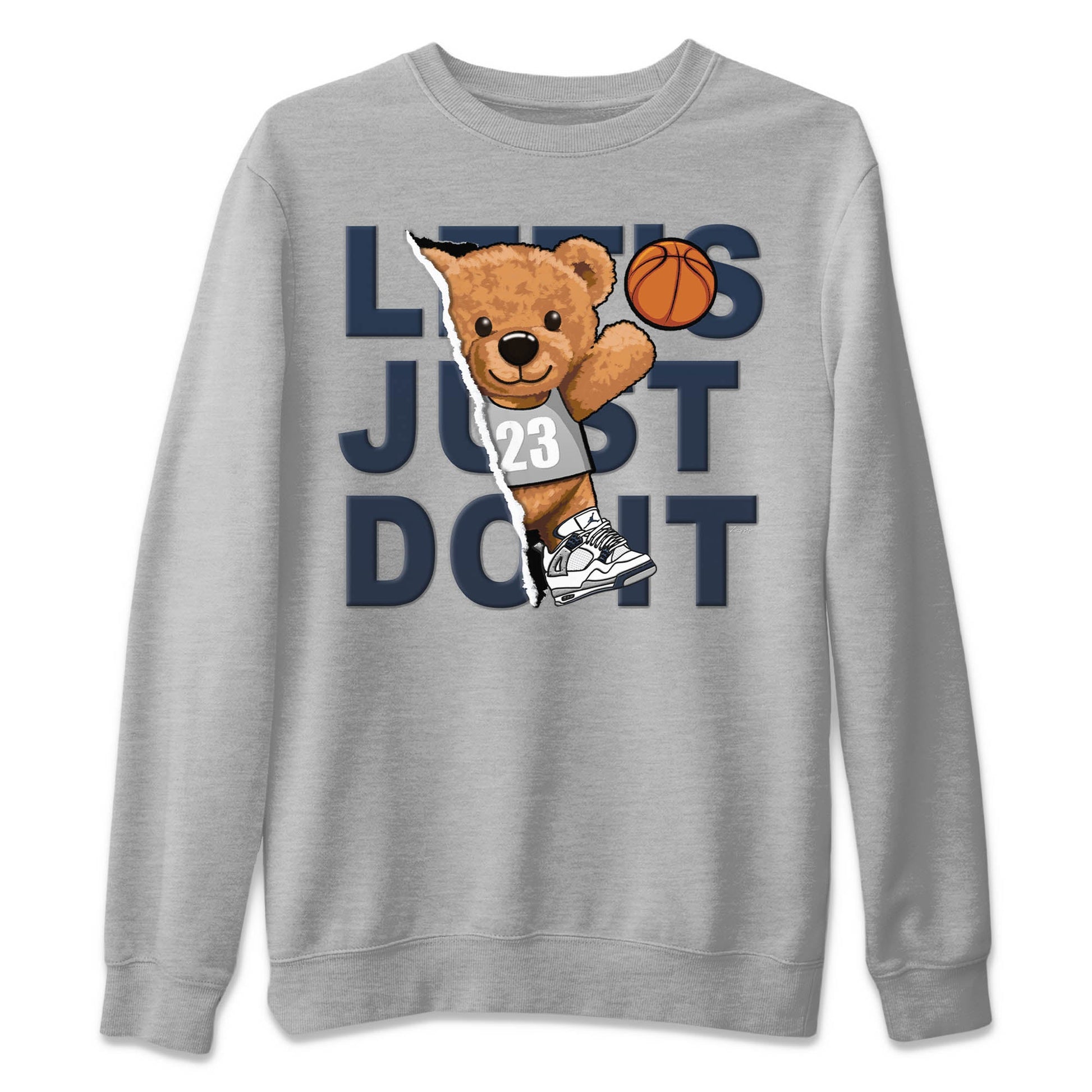 Jordan 4 Midnight Navy Sneaker Match Tees Rip Out Bear Sneaker Tees Jordan 4 Midnight Navy Sneaker Release Tees Unisex Shirts