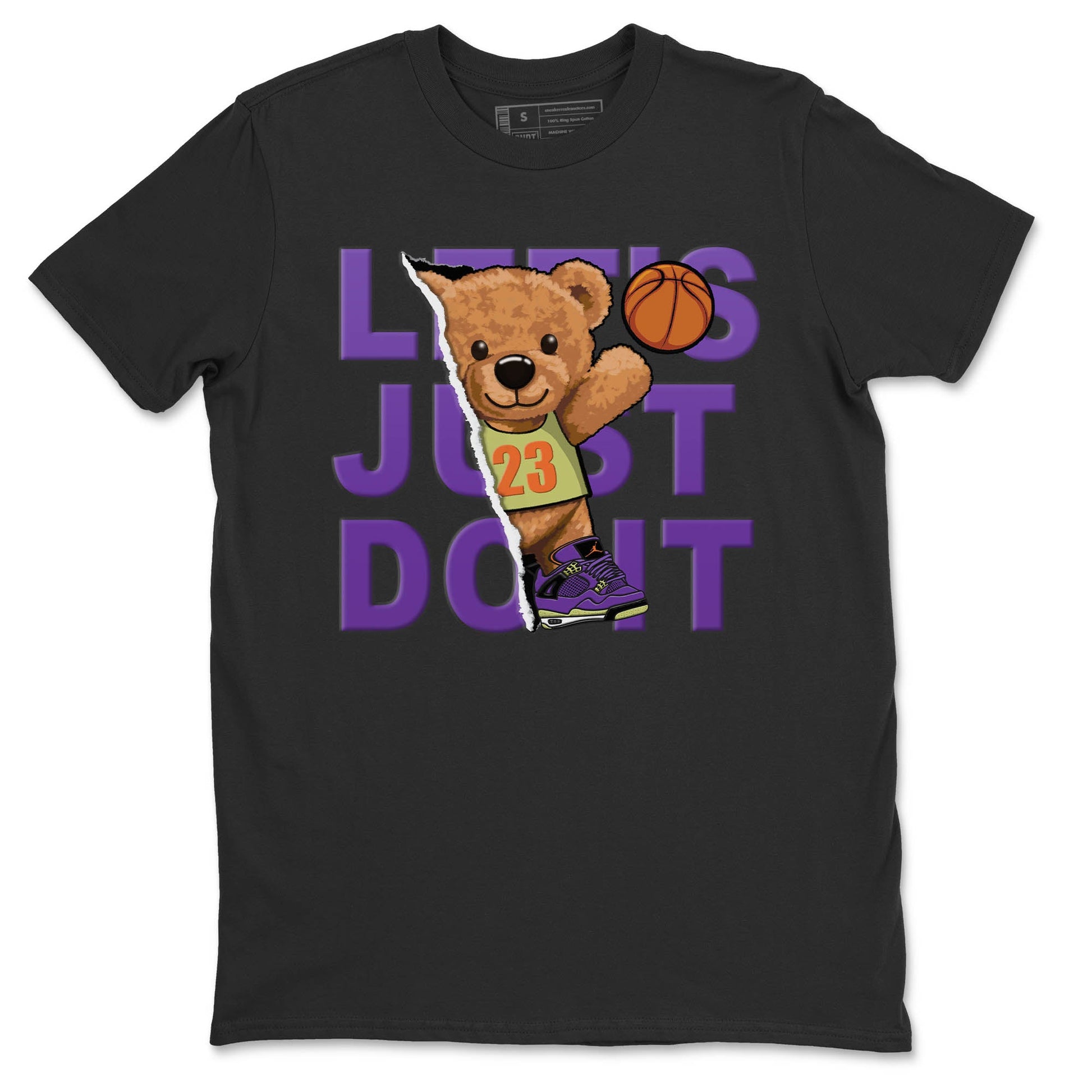 Jordan 4 Canyon Purple Sneaker Match Tees Rip Out Bear Sneaker Tees Jordan 4 Canyon Purple Sneaker Release Tees Unisex Shirts