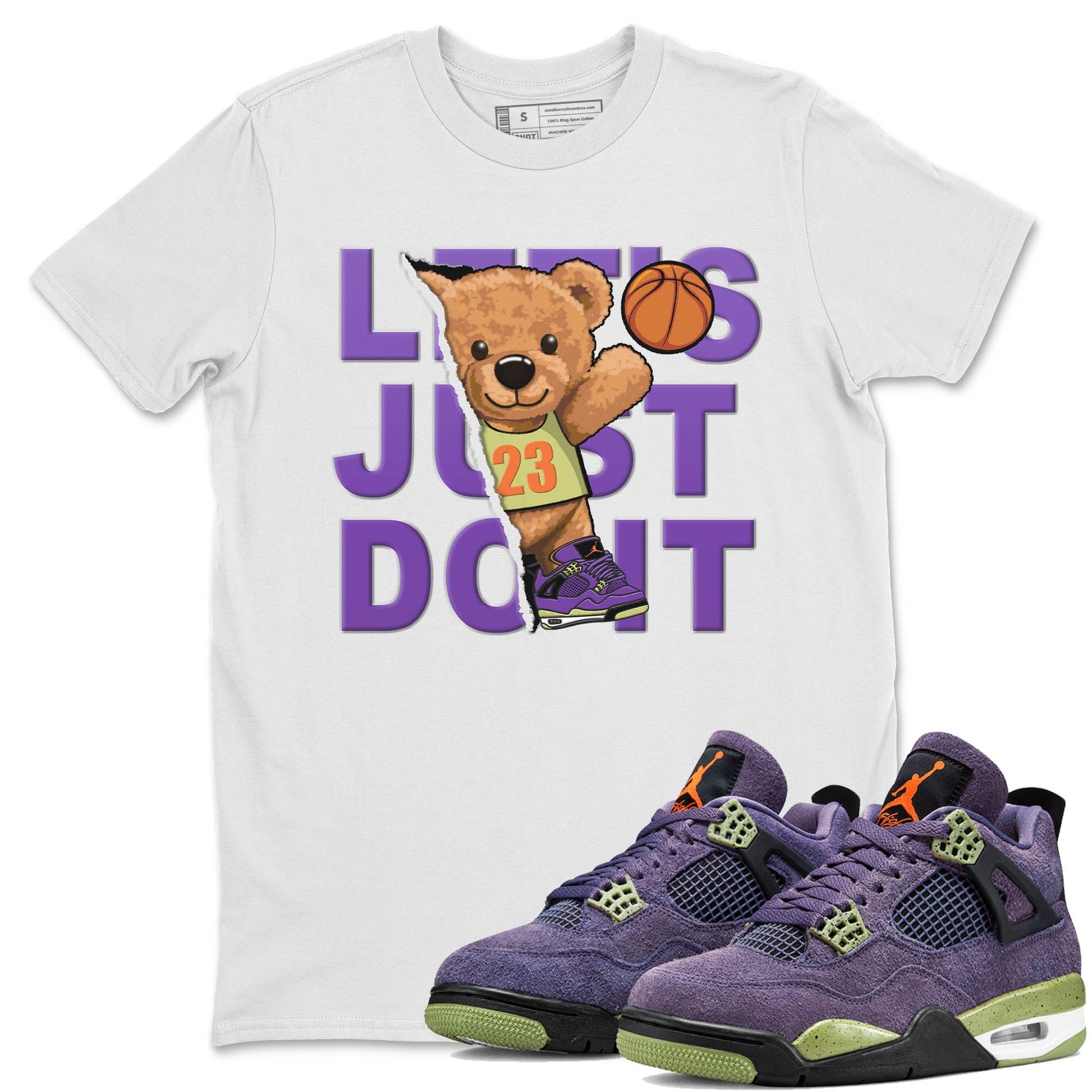 Jordan 4 Canyon Purple Sneaker Match Tees Rip Out Bear Sneaker Tees Jordan 4 Canyon Purple Sneaker Release Tees Unisex Shirts