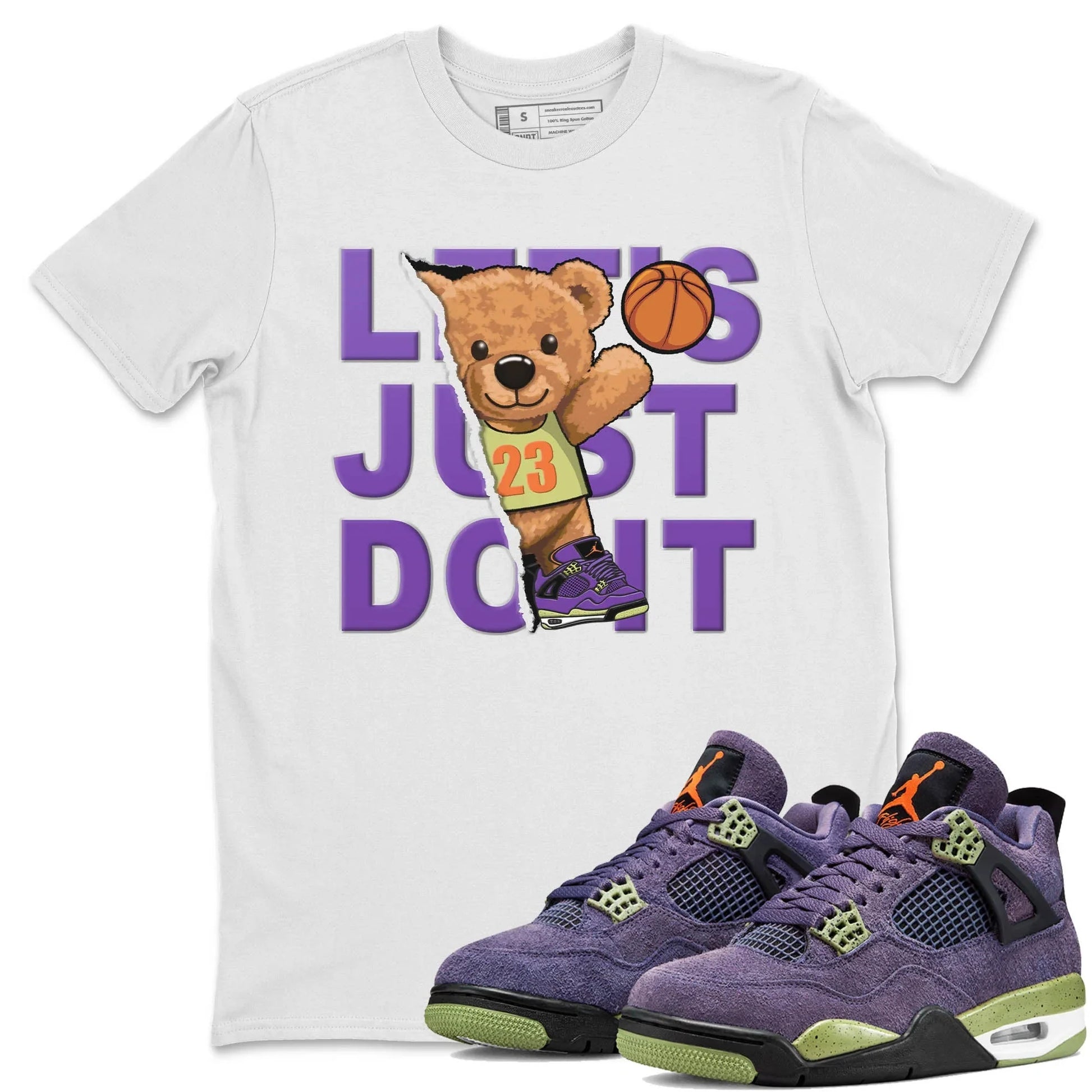 Jordan 4 Canyon Purple Sneaker Match Tees Rip Out Bear Sneaker Tees Jordan 4 Canyon Purple Sneaker Release Tees Unisex Shirts