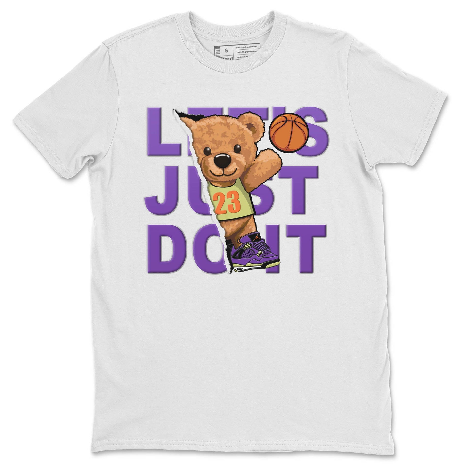 Jordan 4 Canyon Purple Sneaker Match Tees Rip Out Bear Sneaker Tees Jordan 4 Canyon Purple Sneaker Release Tees Unisex Shirts