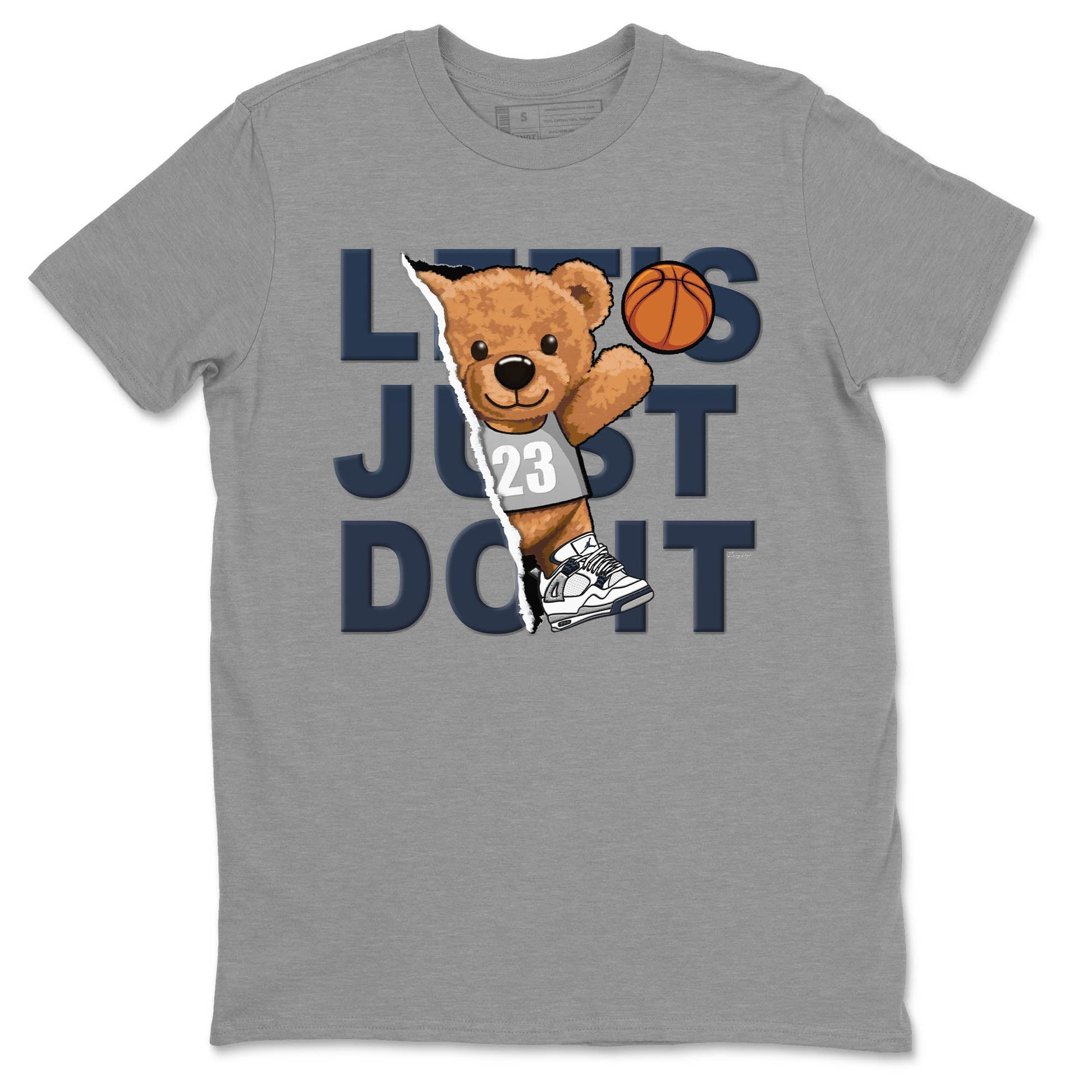 Jordan 4 Midnight Navy Sneaker Match Tees Rip Out Bear Sneaker Tees Jordan 4 Midnight Navy Sneaker Release Tees Unisex Shirts