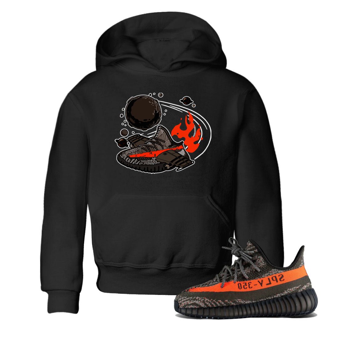 Yeezy 350 Carbon Beluga shirt to match sneakers Rocket Boost sneaker tees Yeezy Boost 350 V2 Carbon Beluga SNRT Sneaker Release Tees Baby Toddler Black 1 T-Shirt