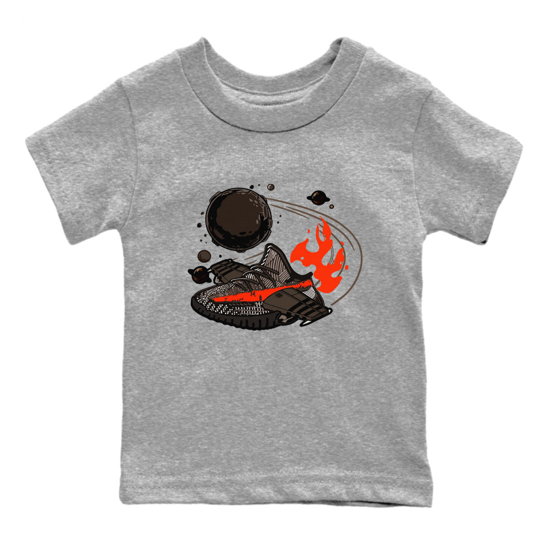 Yeezy 350 Carbon Beluga shirt to match sneakers Rocket Boost sneaker tees Yeezy Boost 350 V2 Carbon Beluga SNRT Sneaker Release Tees Baby Toddler Heather Grey 2 T-Shirt